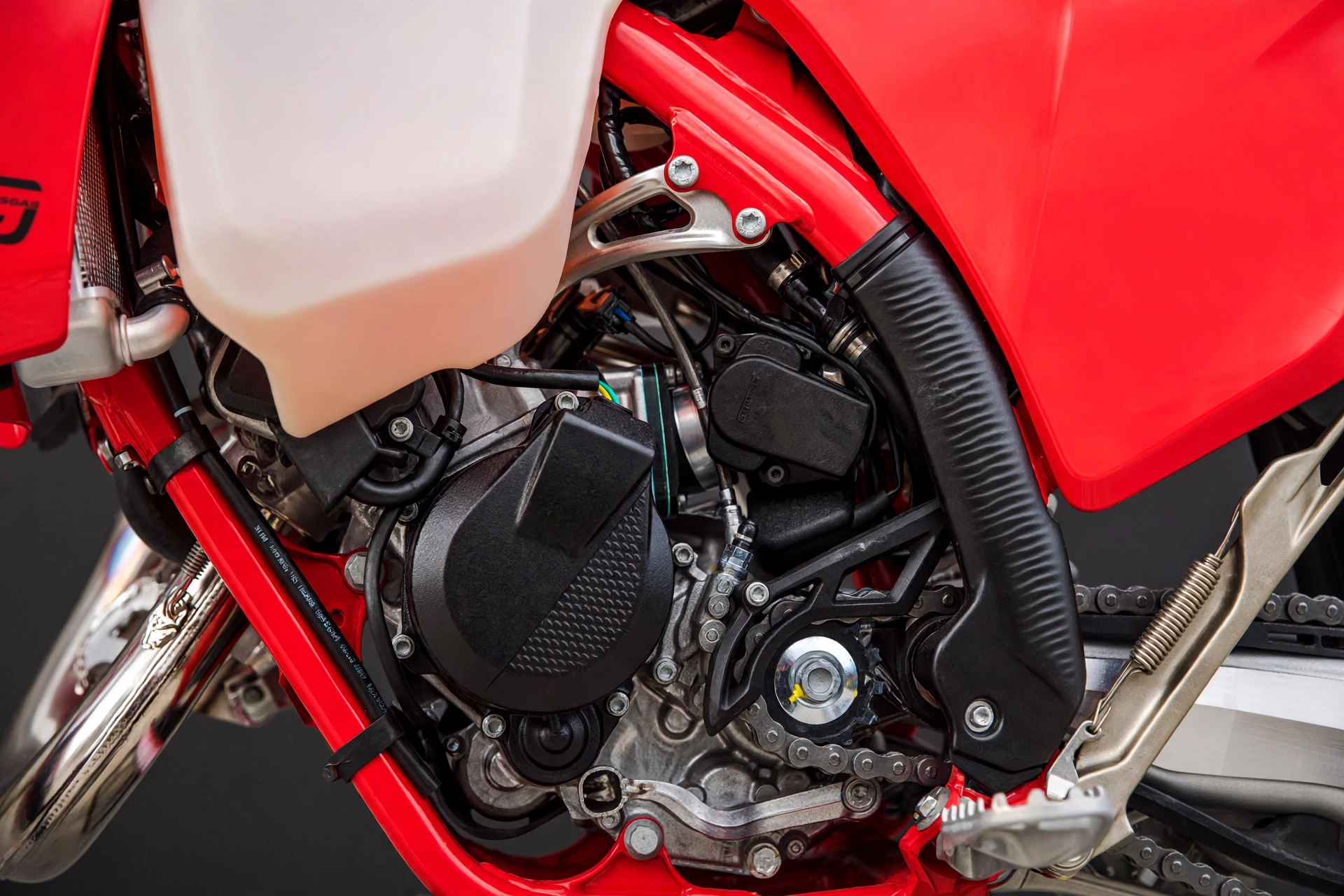 Detalle de la parte ciclo de la GasGas EC 125 2025