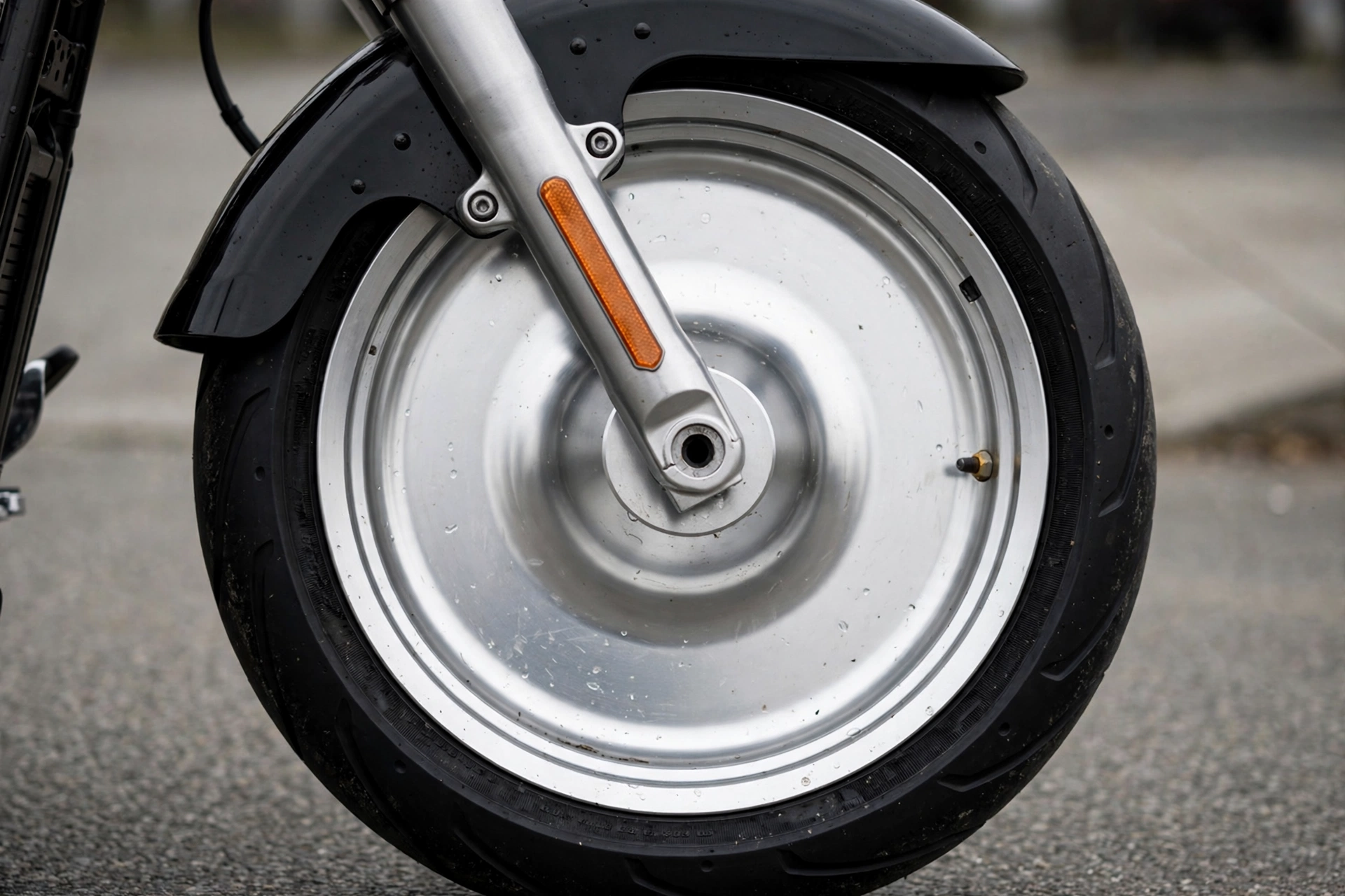 Harley-Davidson Fat Boy, detalle de las llantas lenticulares Lakester