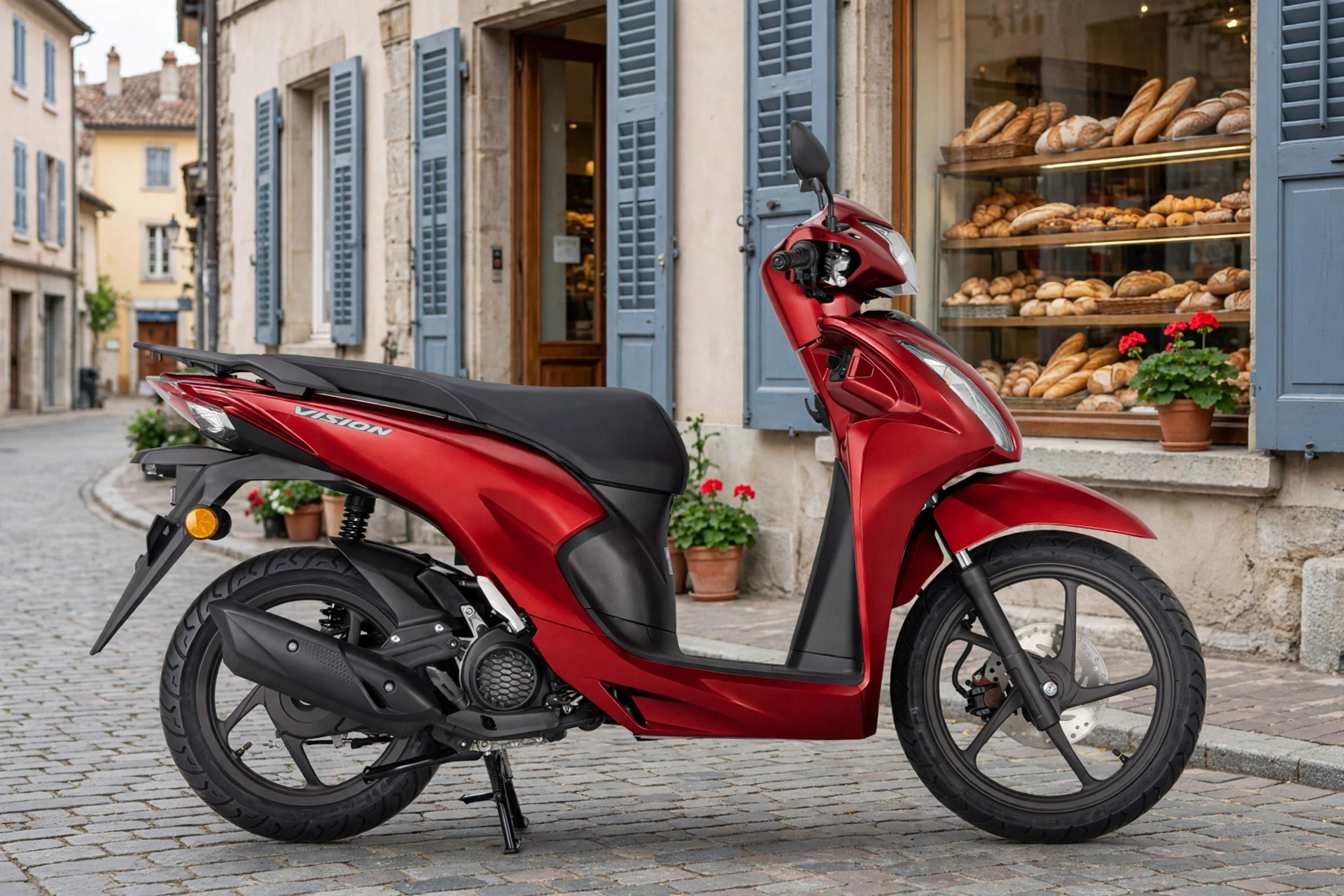 Honda Vision 110 2025, vista lateral