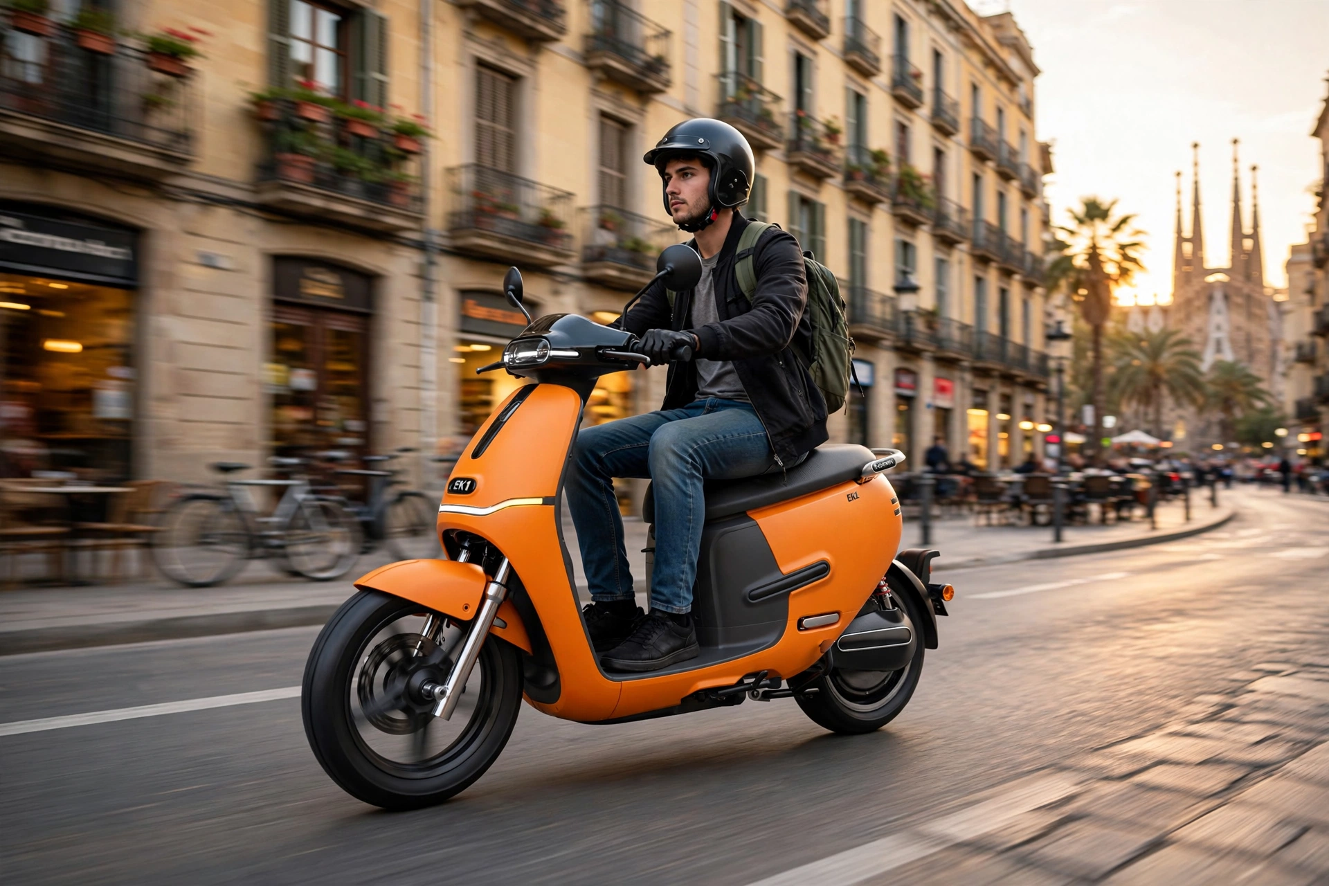 Horwin EK1 2025 circulando por Barcelona