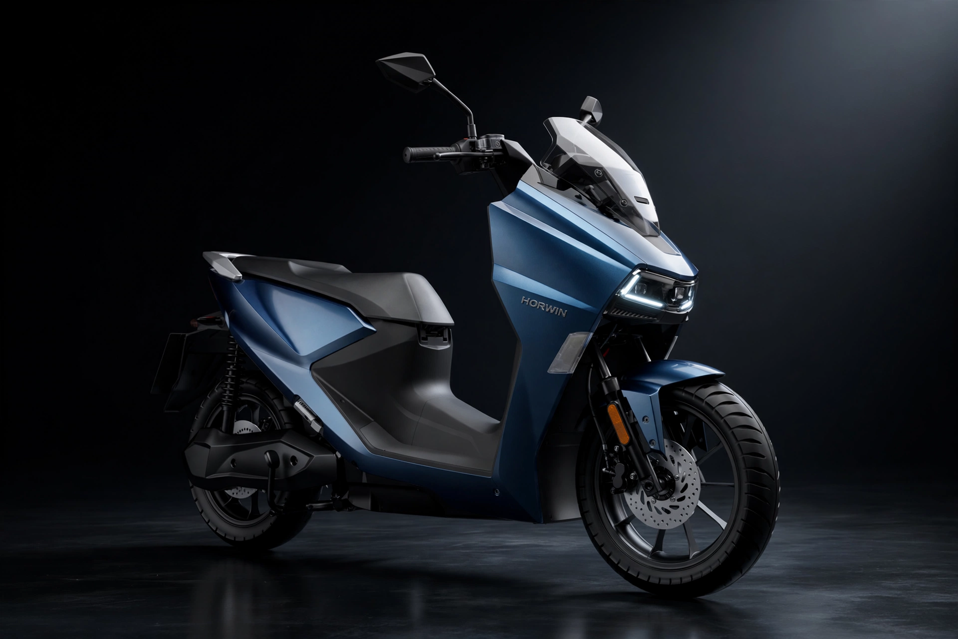 Horwin SK3 2025 scooter eléctrico deportivo en estudio