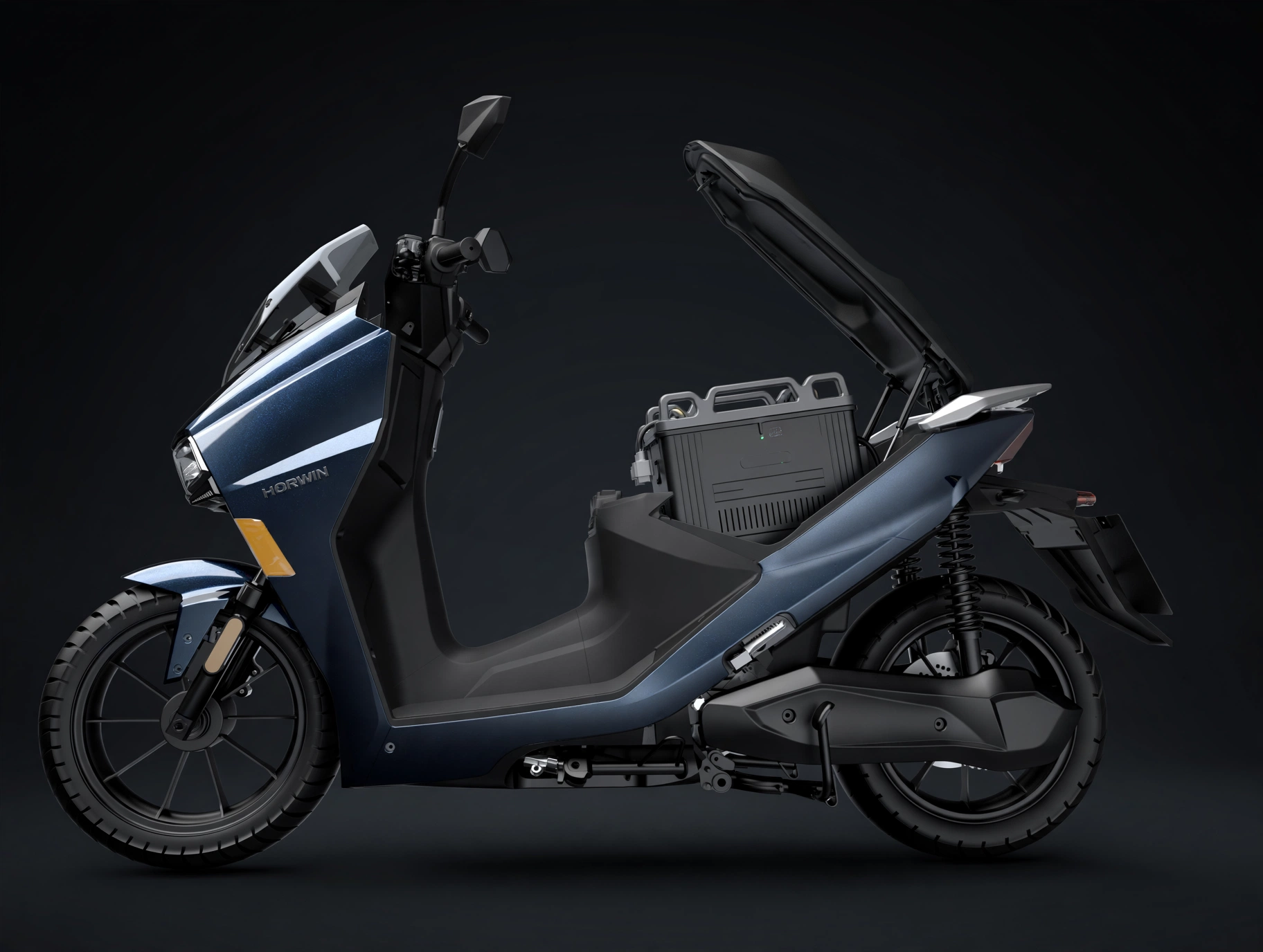 Horwin SK3 2025, batería extraíble bajo el asiento