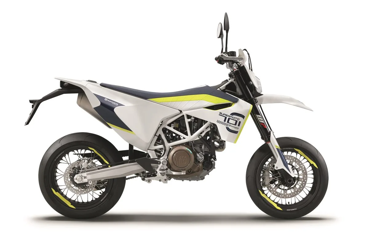 Foto oficial de la Husqvarna 701 Supermoto