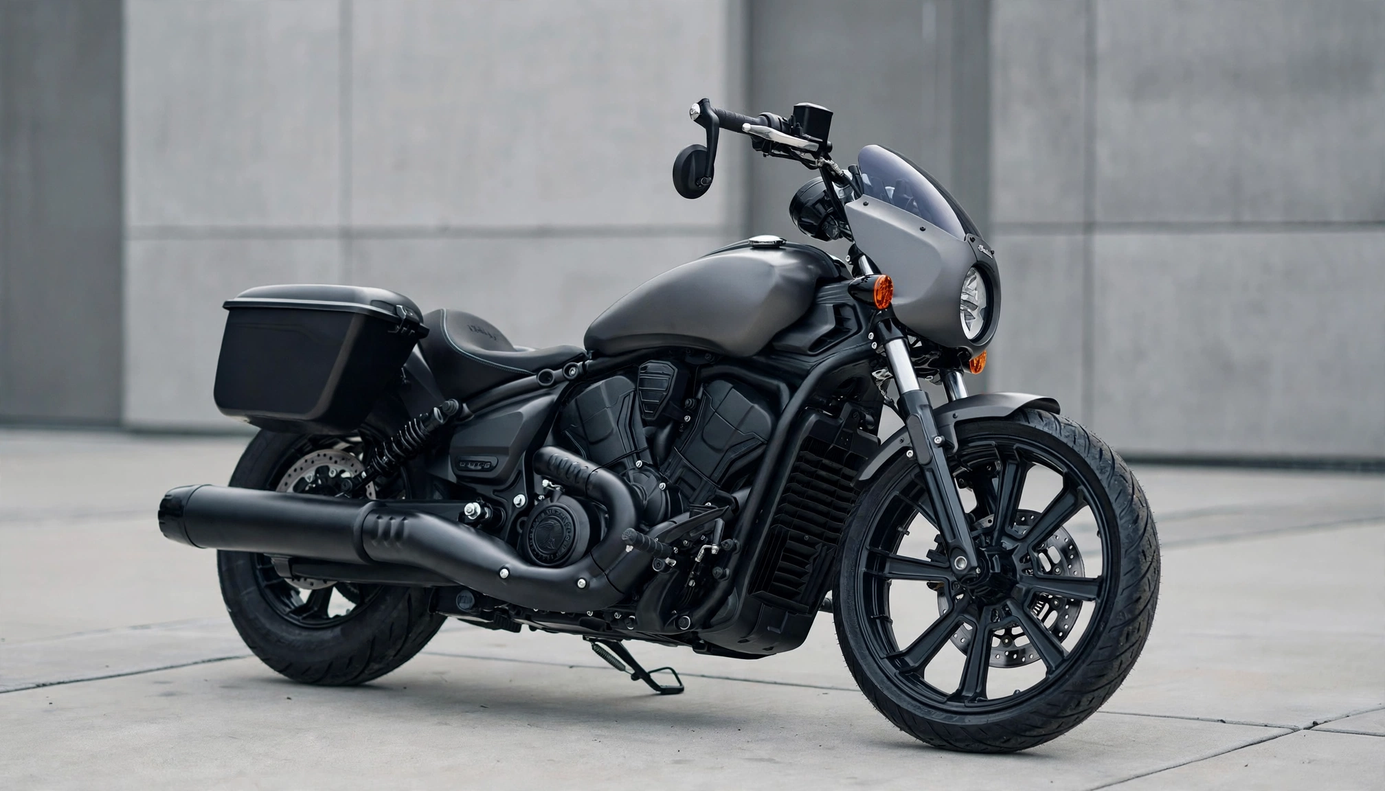 Indian Sport Scout, vista tres cuartos delantera