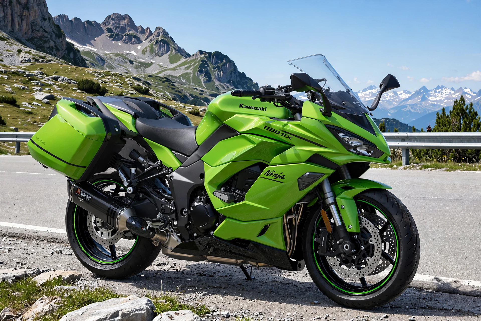 Kawasaki Ninja 1100SX 2025, vista lateral sport-turismo