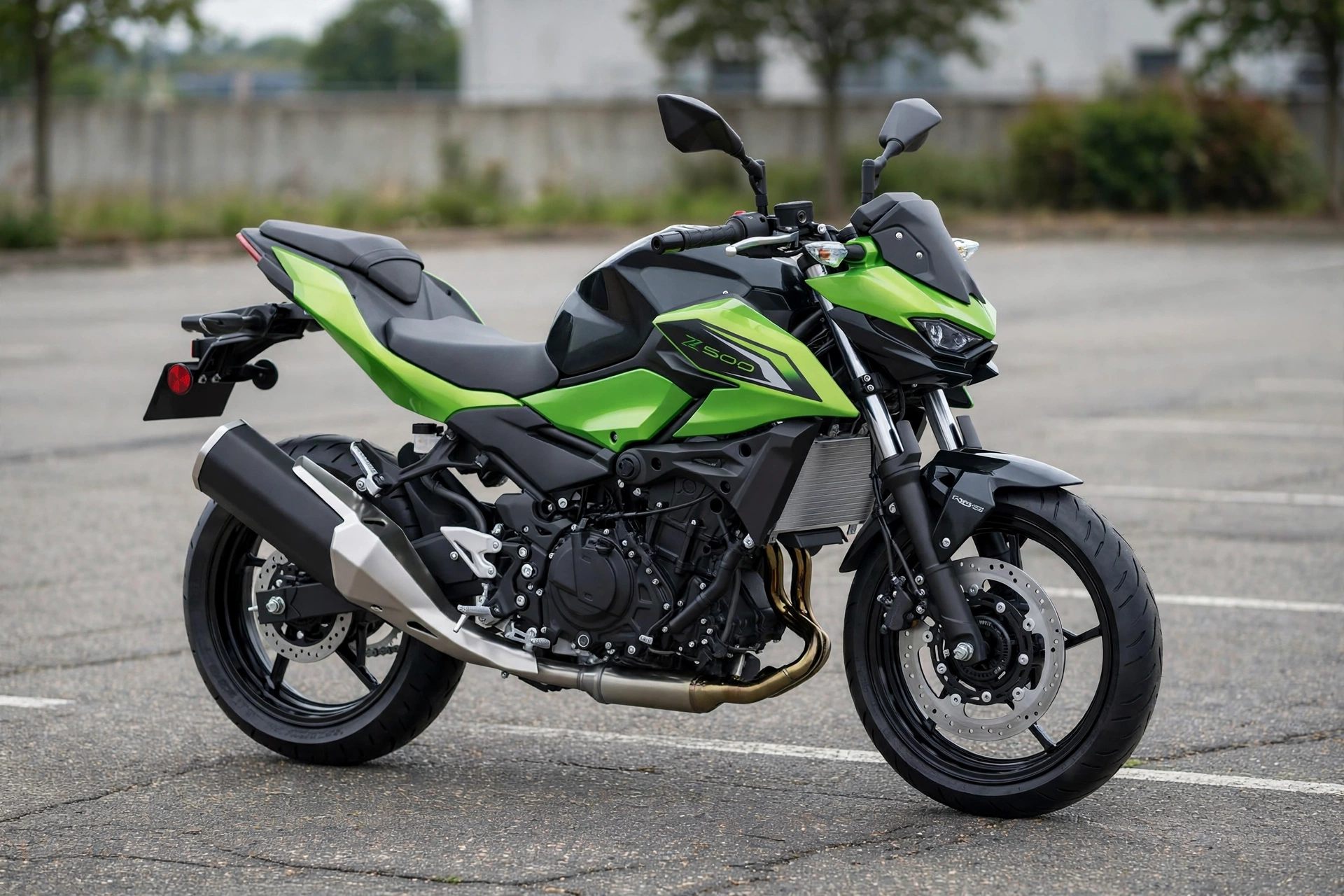 Foto oficial de la Kawasaki Z500