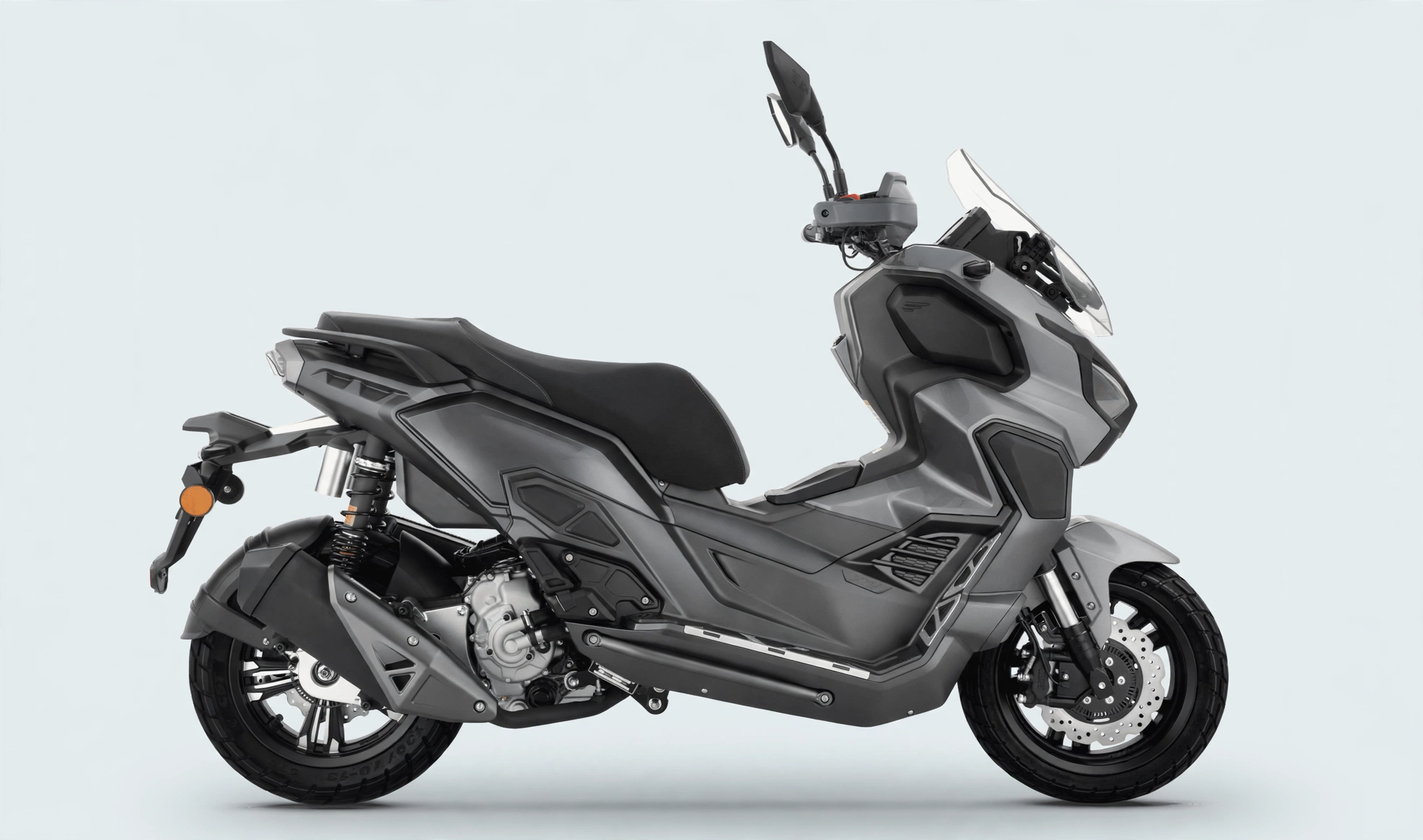 Keeway Vieste 300 XDV 2024, vista lateral scooter adventure