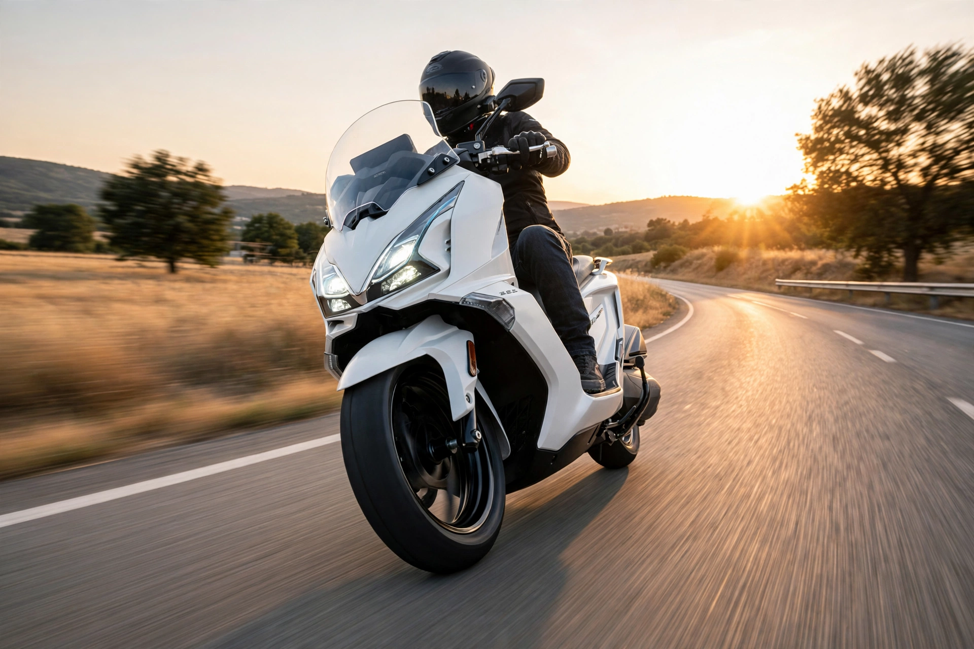 Kymco Super Dink GT 350 en autopista