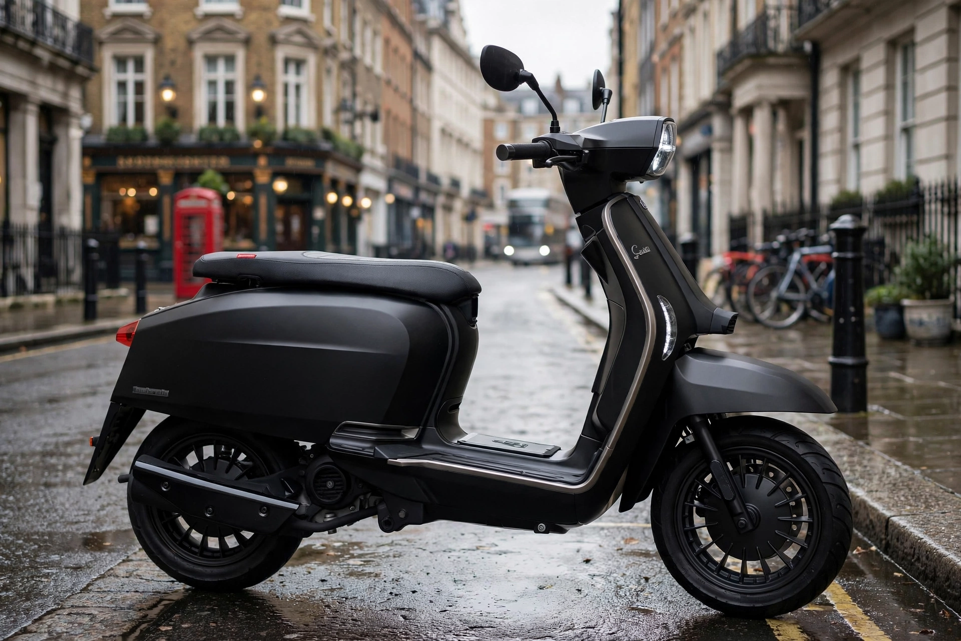 Lambretta V125 Special en la ciudad