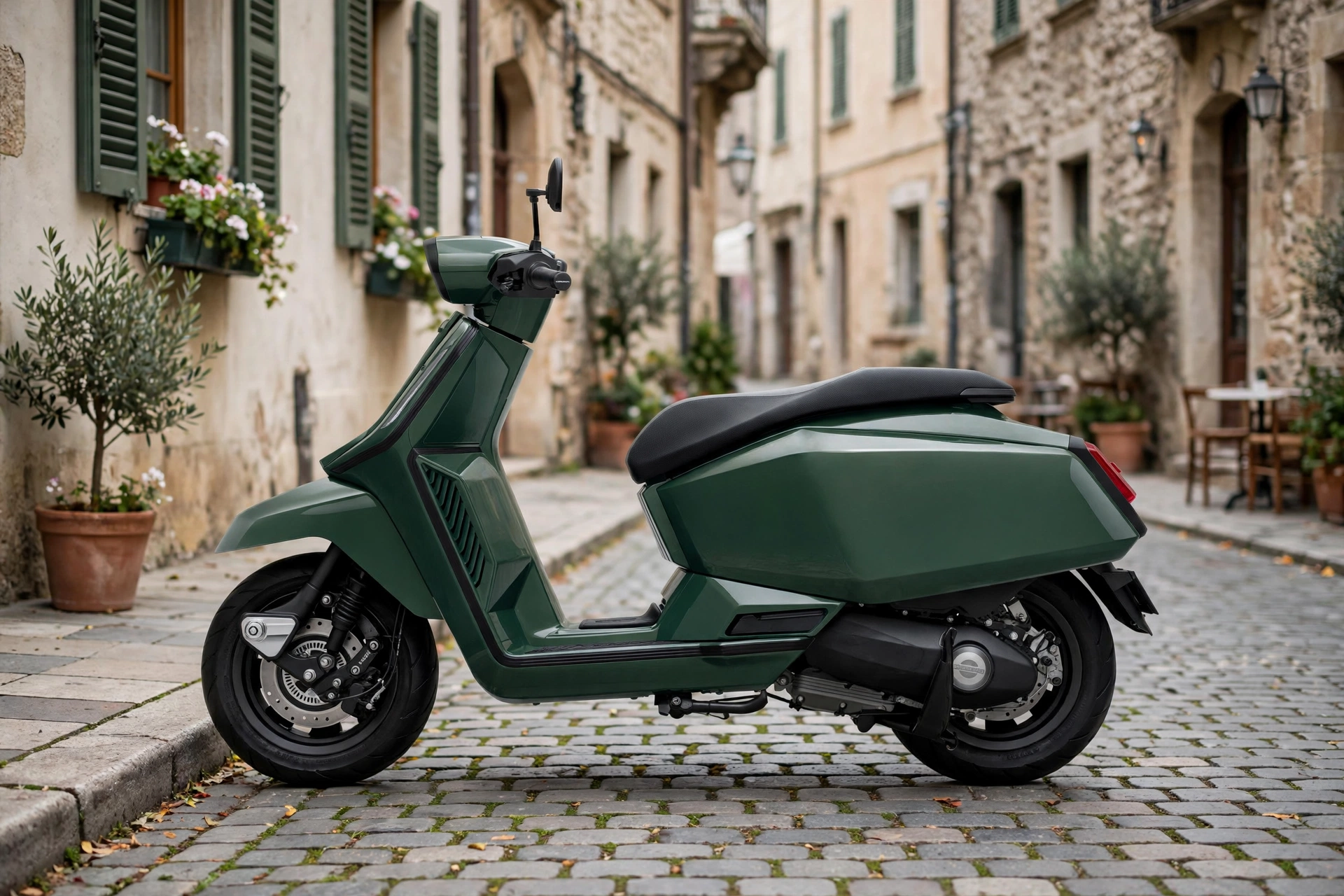 Lambretta X125, vista tres cuartos delantera