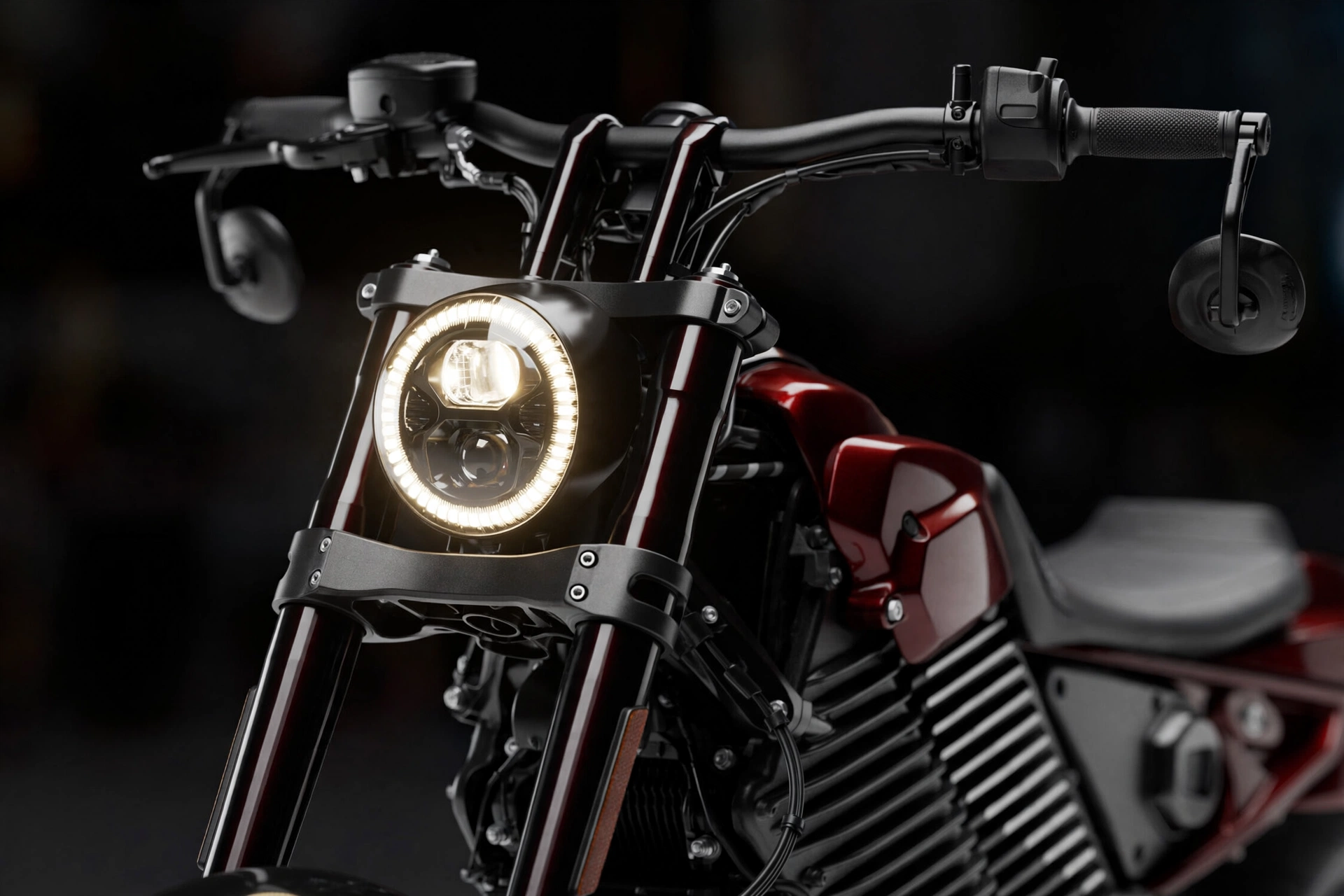 LiveWire S2 Mulholland 2025, detalle del frontal