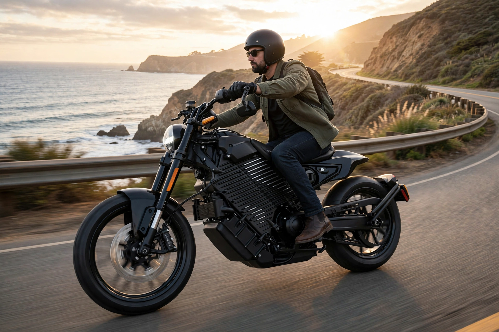 LiveWire S2 Mulholland 2025 en una carretera costera