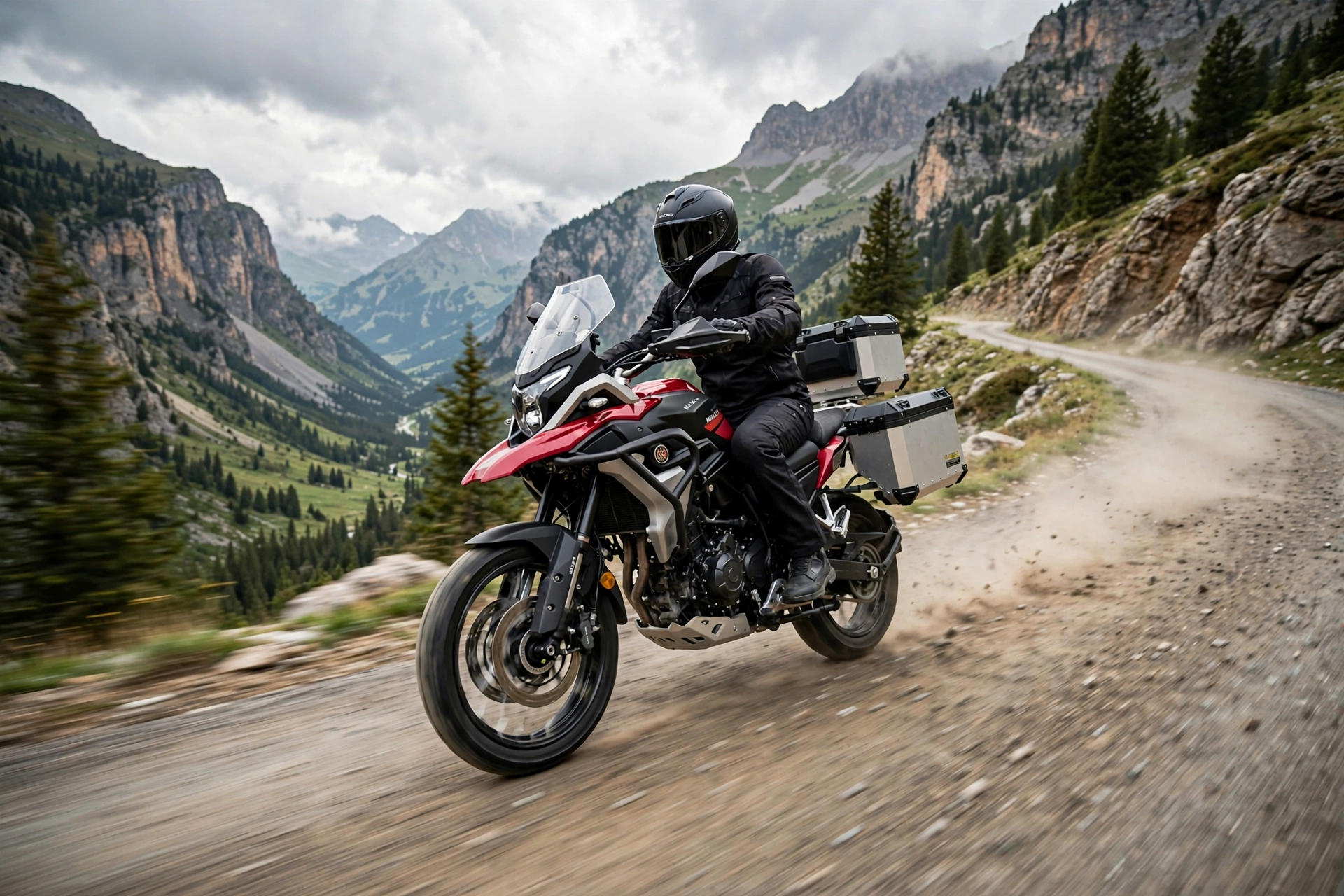 Macbor Montana XR5 510 2025 en pista