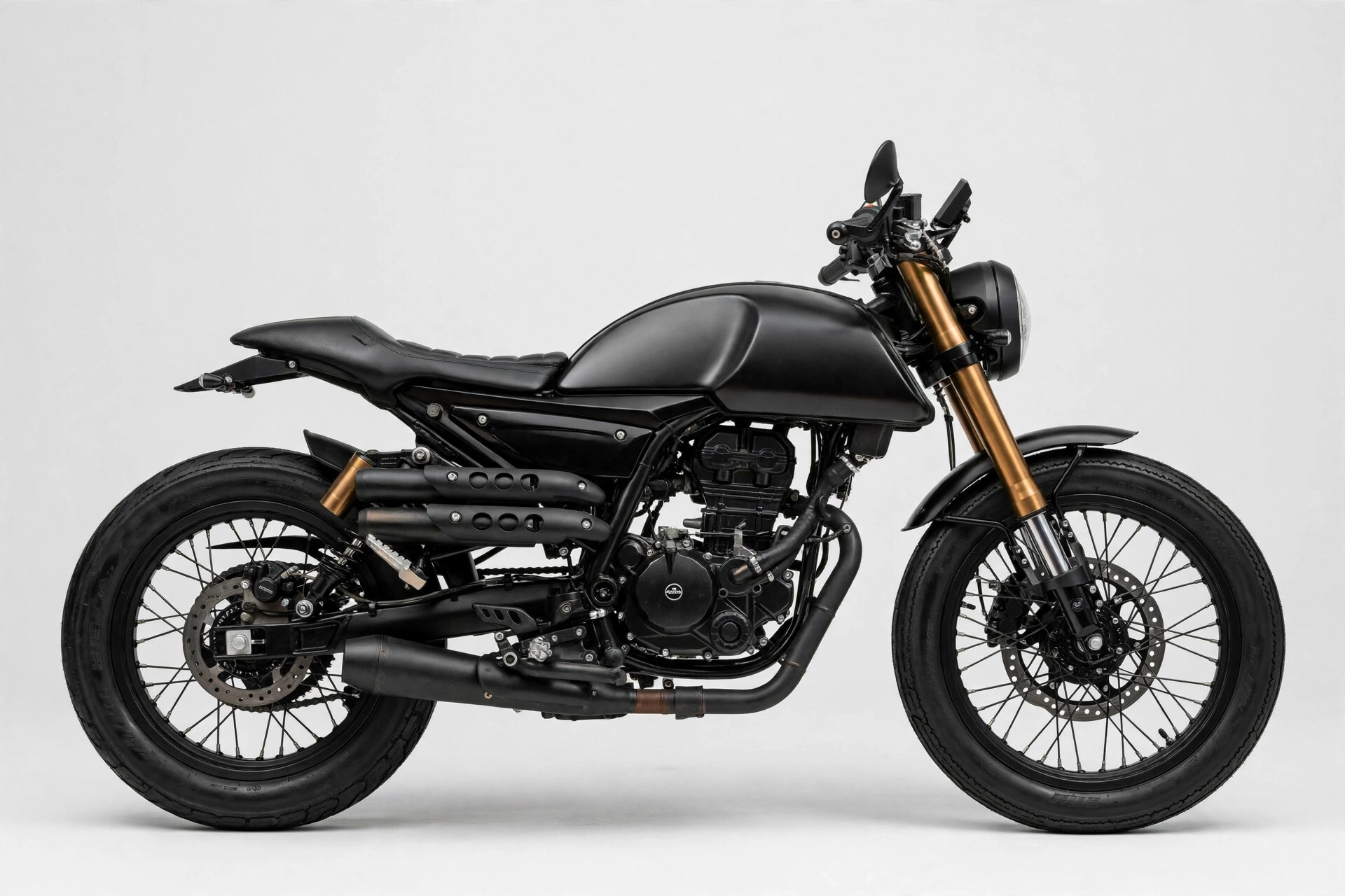 Mondial HPS 125 2024, vista lateral café racer