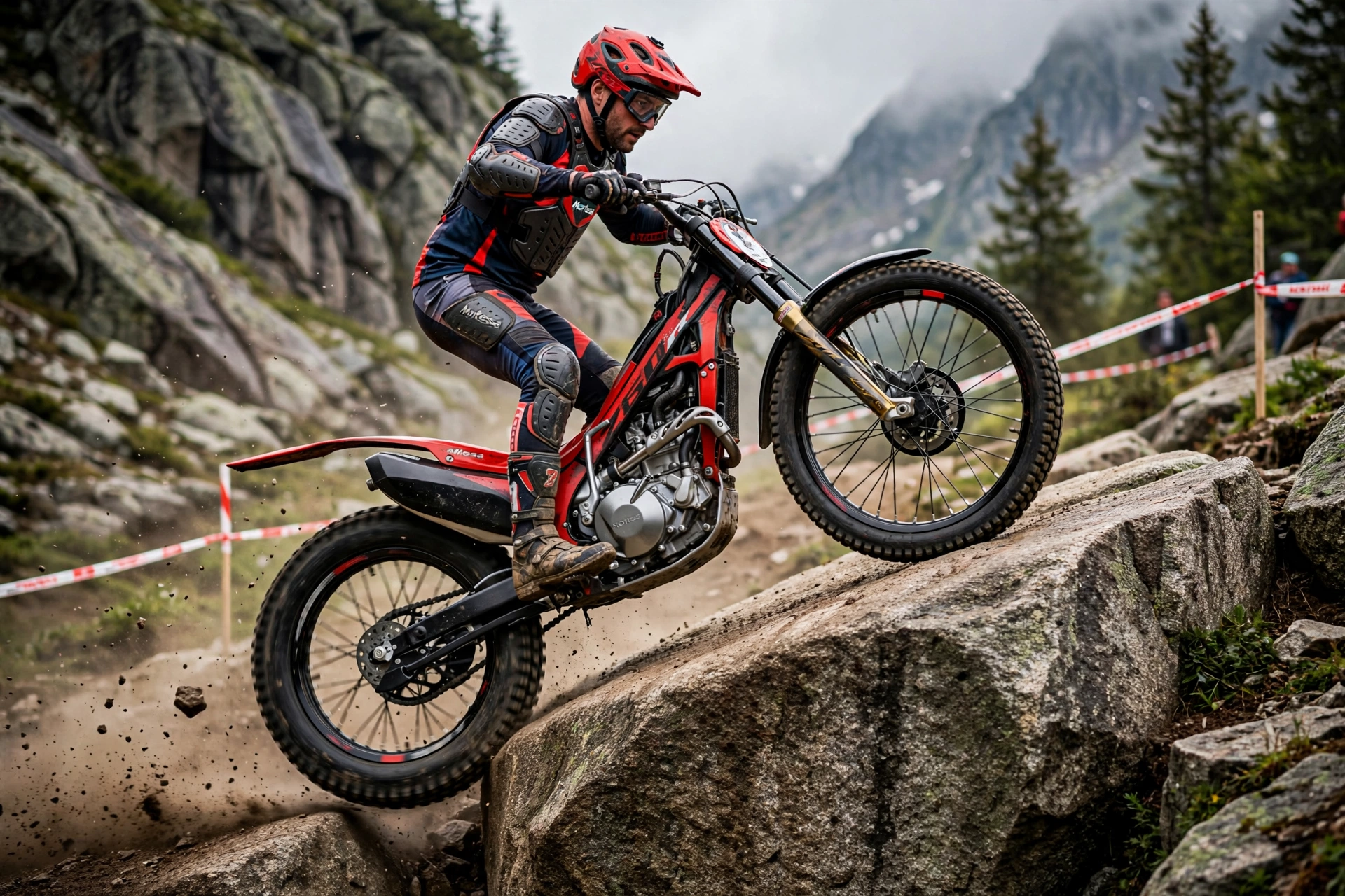 Montesa Cota 4RT 260R 2025 en una zona de trial