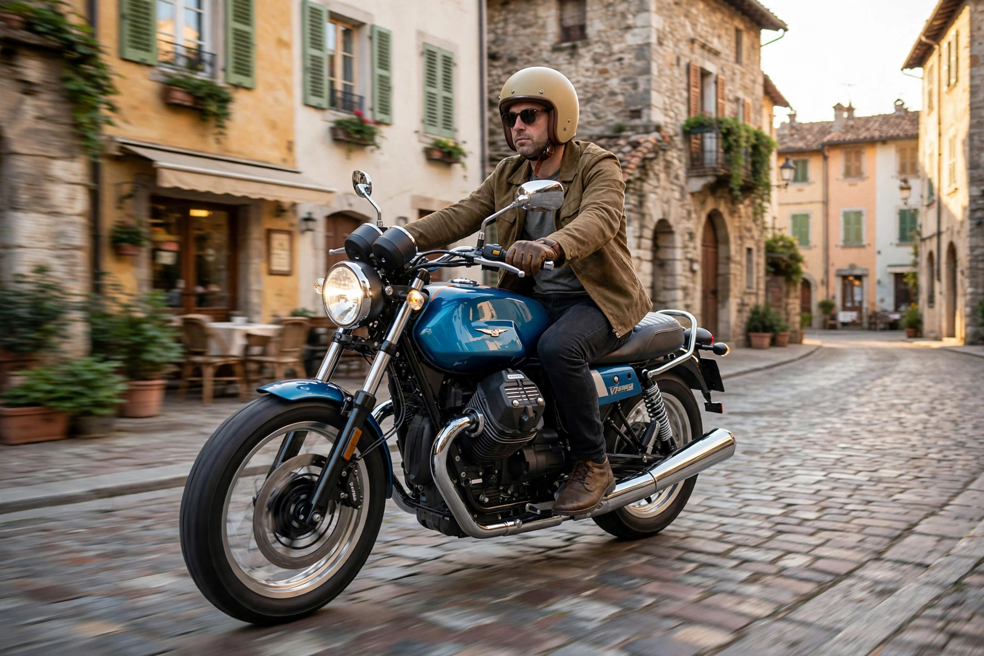 Moto Guzzi V7 Special 2024 en ciudad