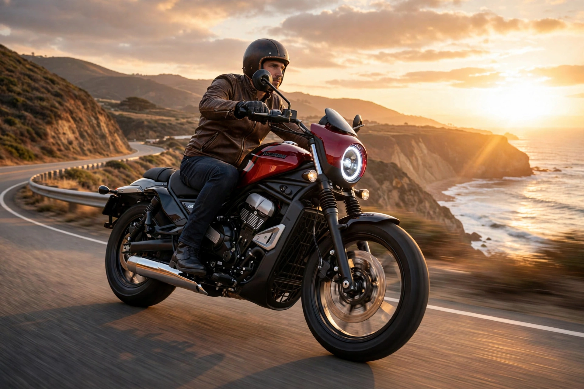 Moto Morini Calibro 700 2024 en carretera