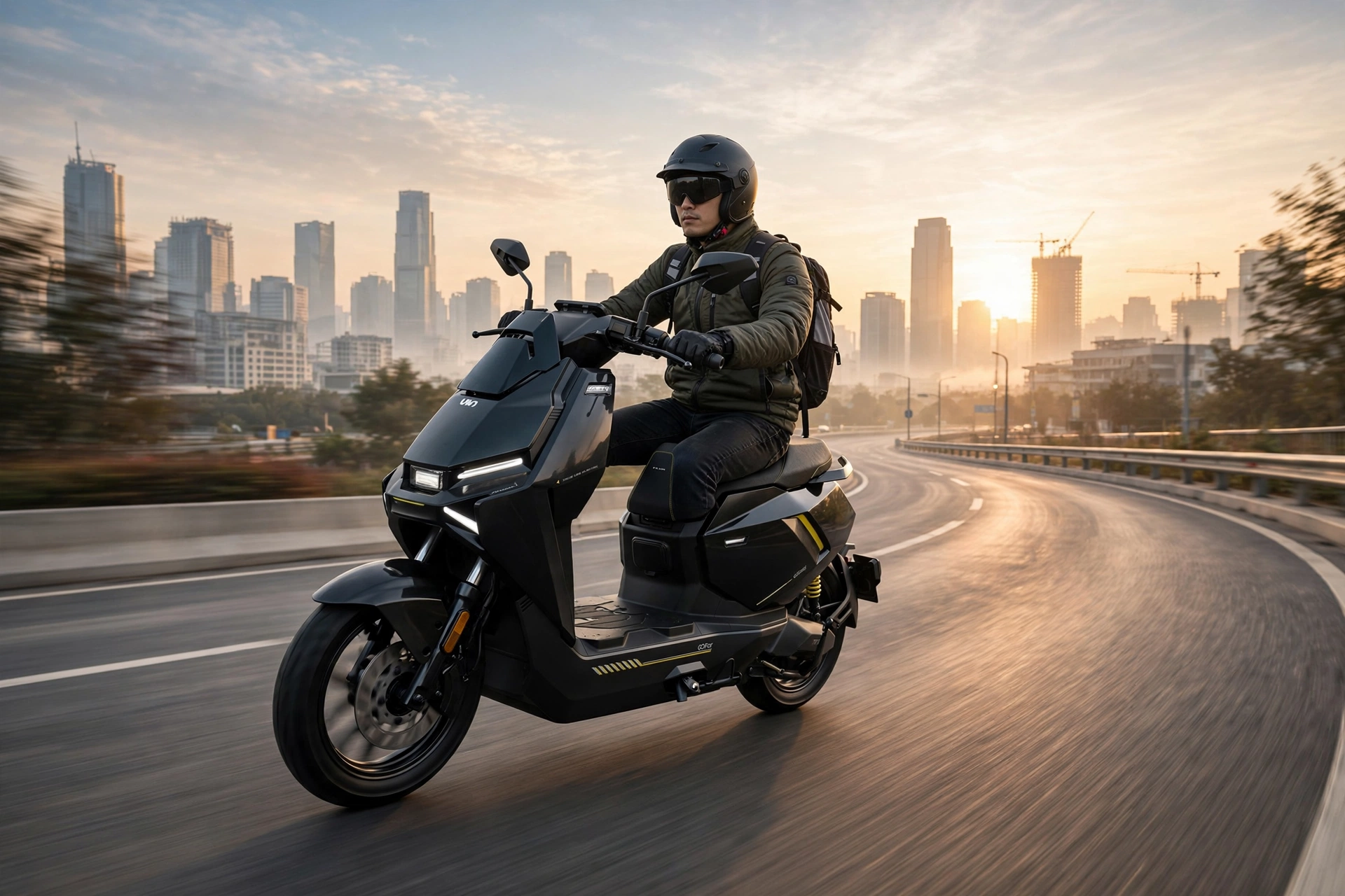 NIU FQiX 300 2026 en una ronda urbana al amanecer