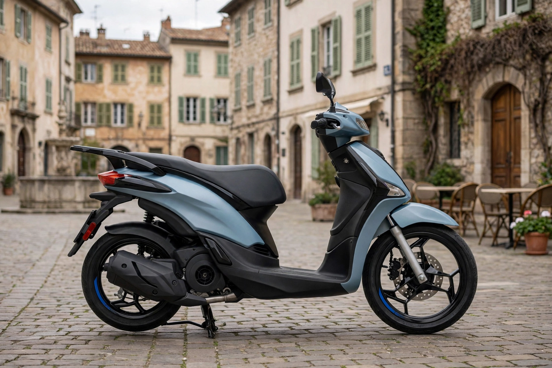 Piaggio Liberty 125 blanco, vista lateral