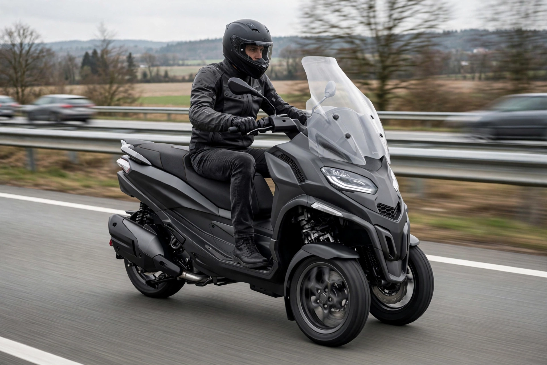 Piaggio MP3 530 Exclusive en carretera