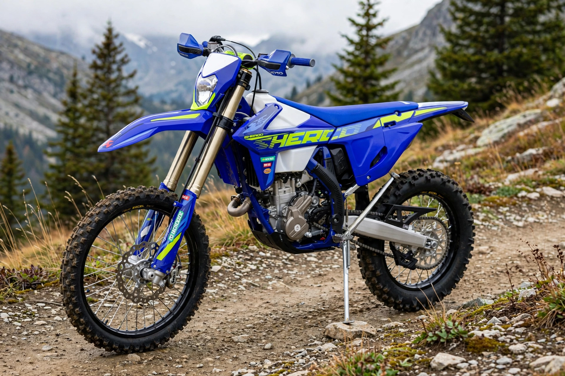 Sherco 300 SEF Factory 2026 en una crono de enduro