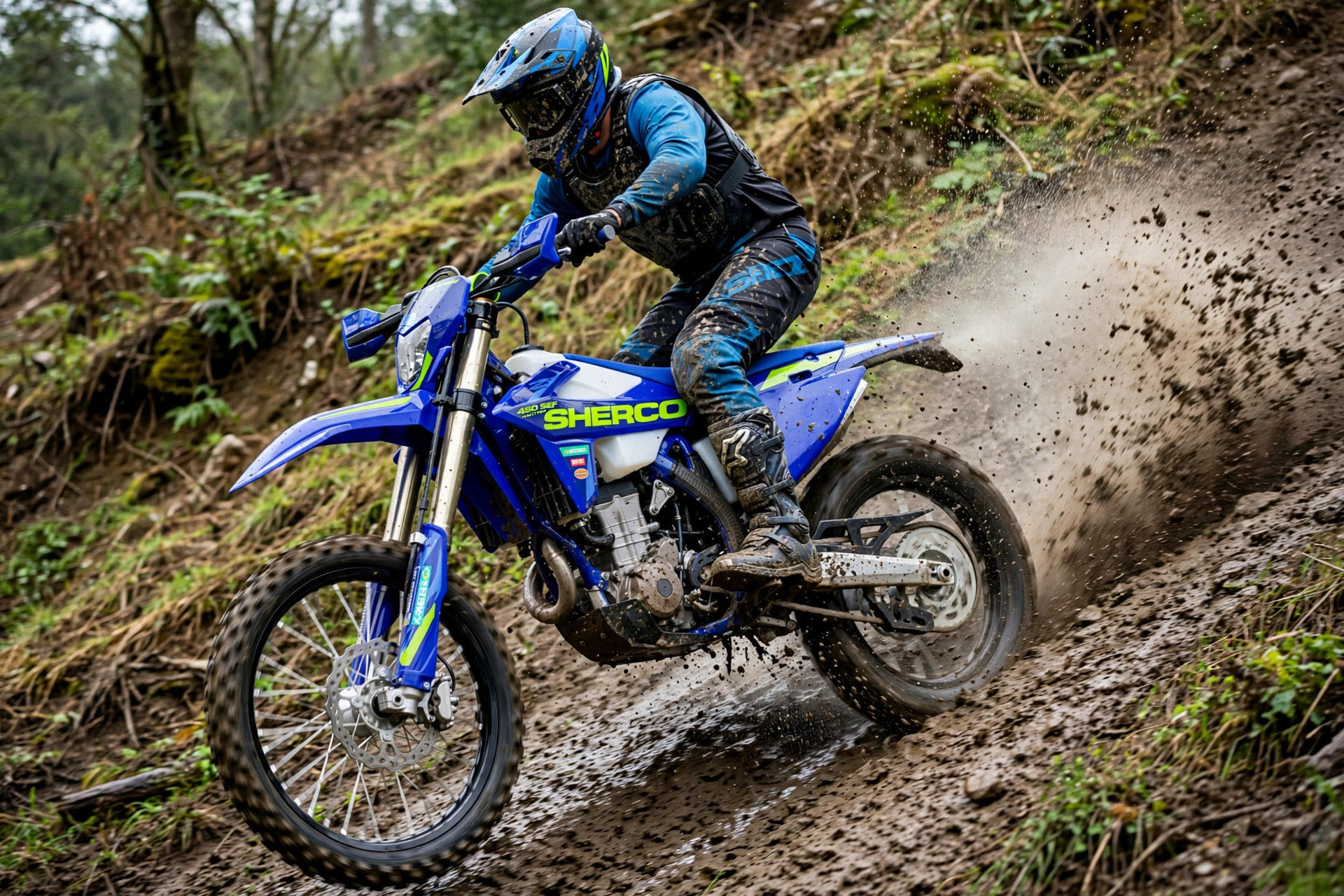 Sherco 450 SEF Factory 2026 a fondo en pista