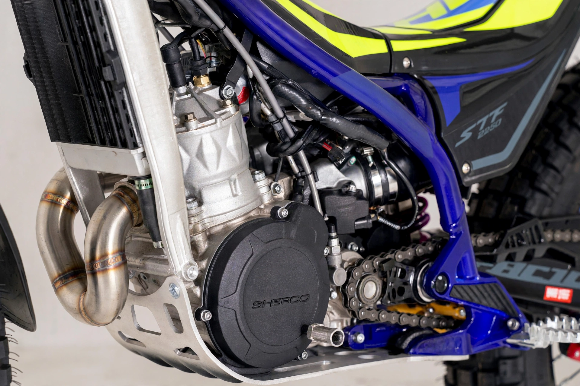 Detalle de la Sherco ST 250 Factory 2025 de trial