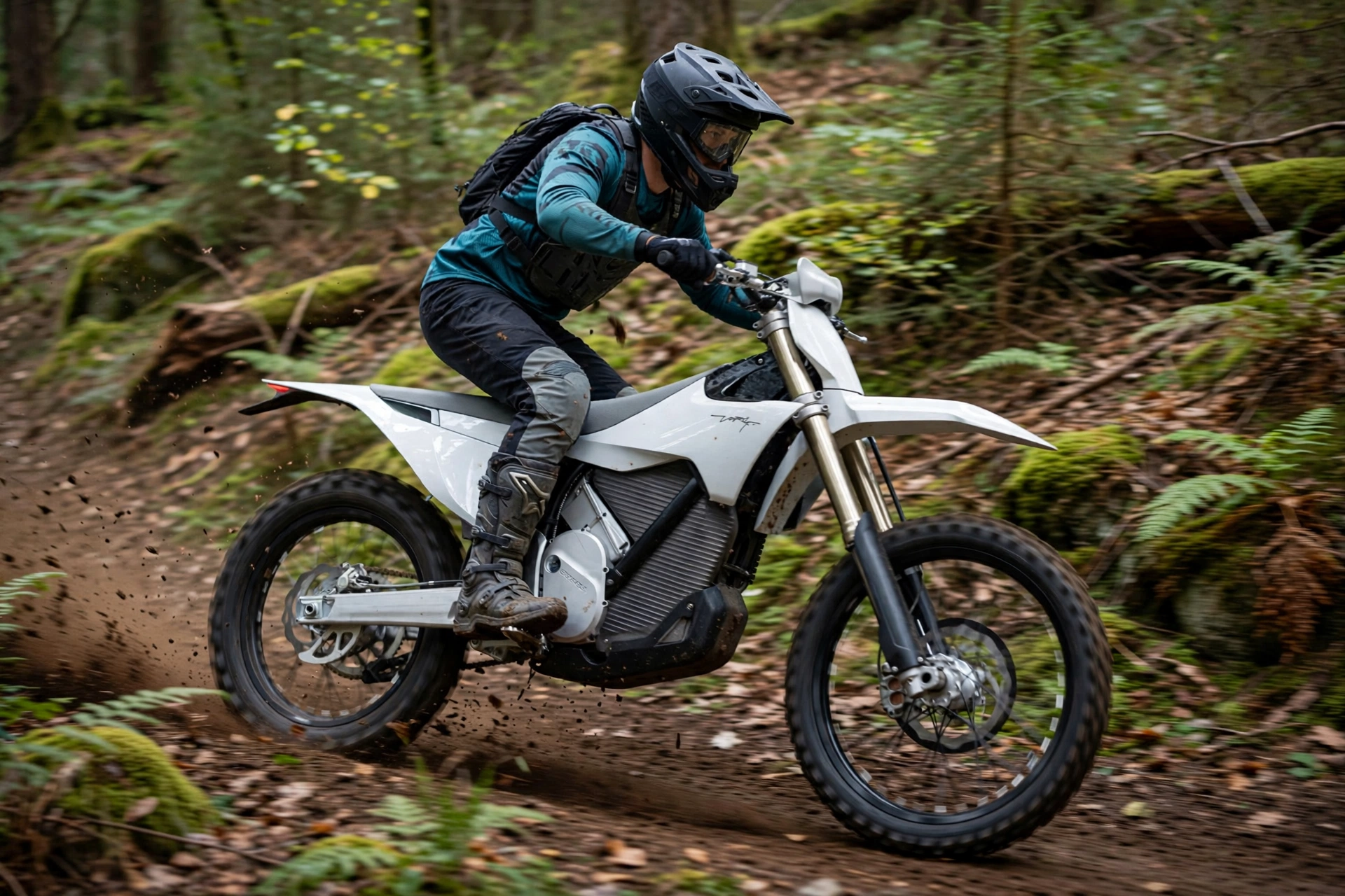Stark Future Varg EX 2025 en una pista de enduro