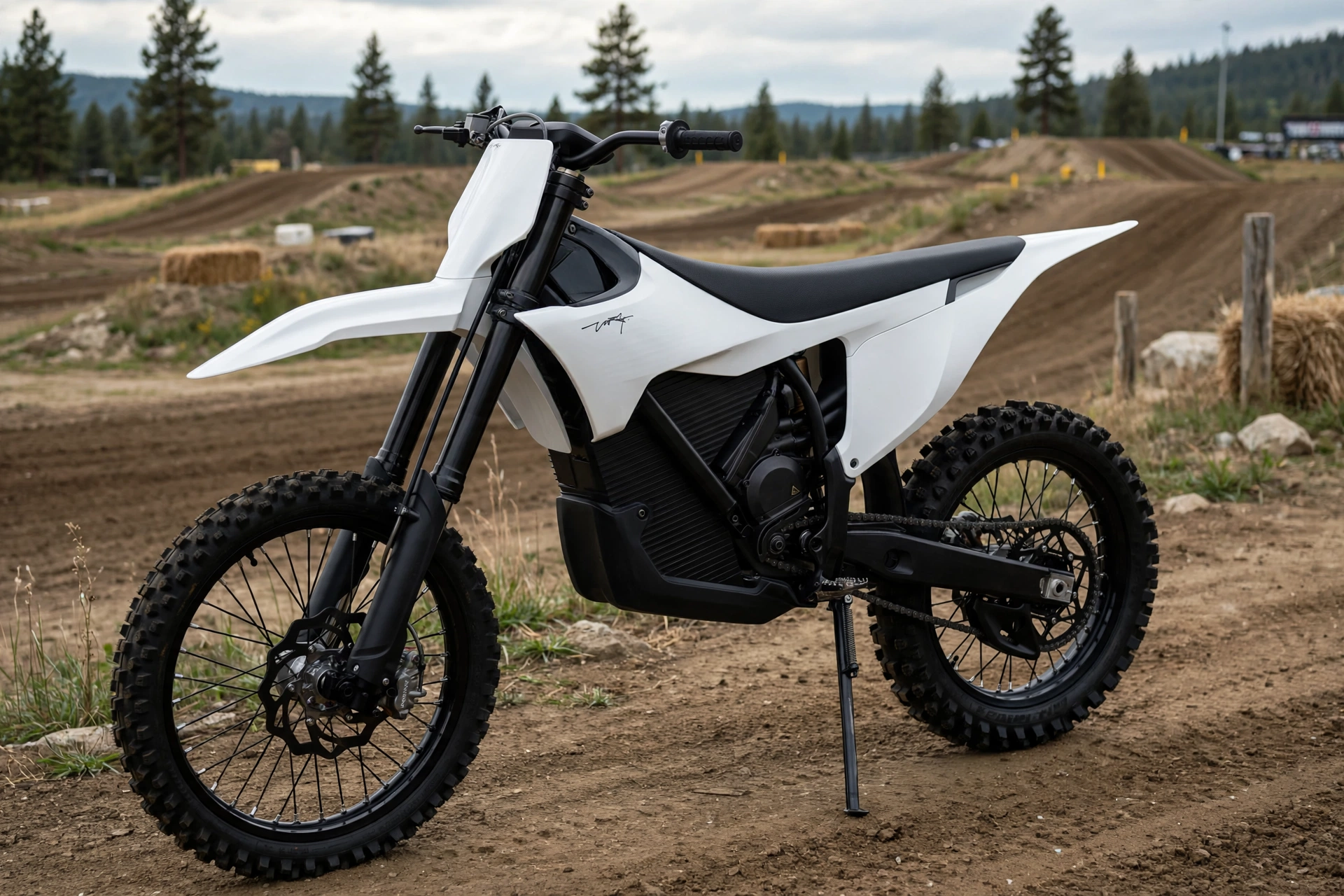 Stark Future Varg MX 1.2 2025 en un circuito de motocross