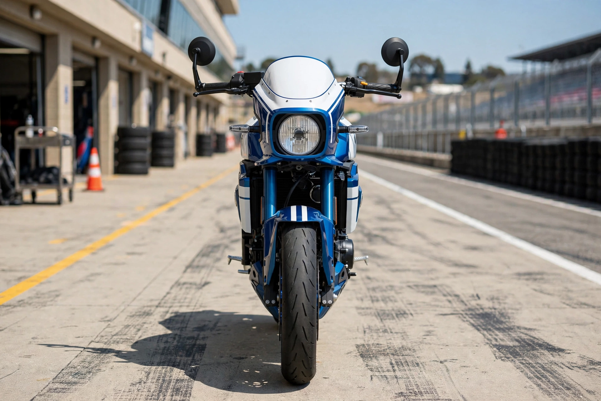 Suzuki GSX-8TT 2025, frontal neo-retro