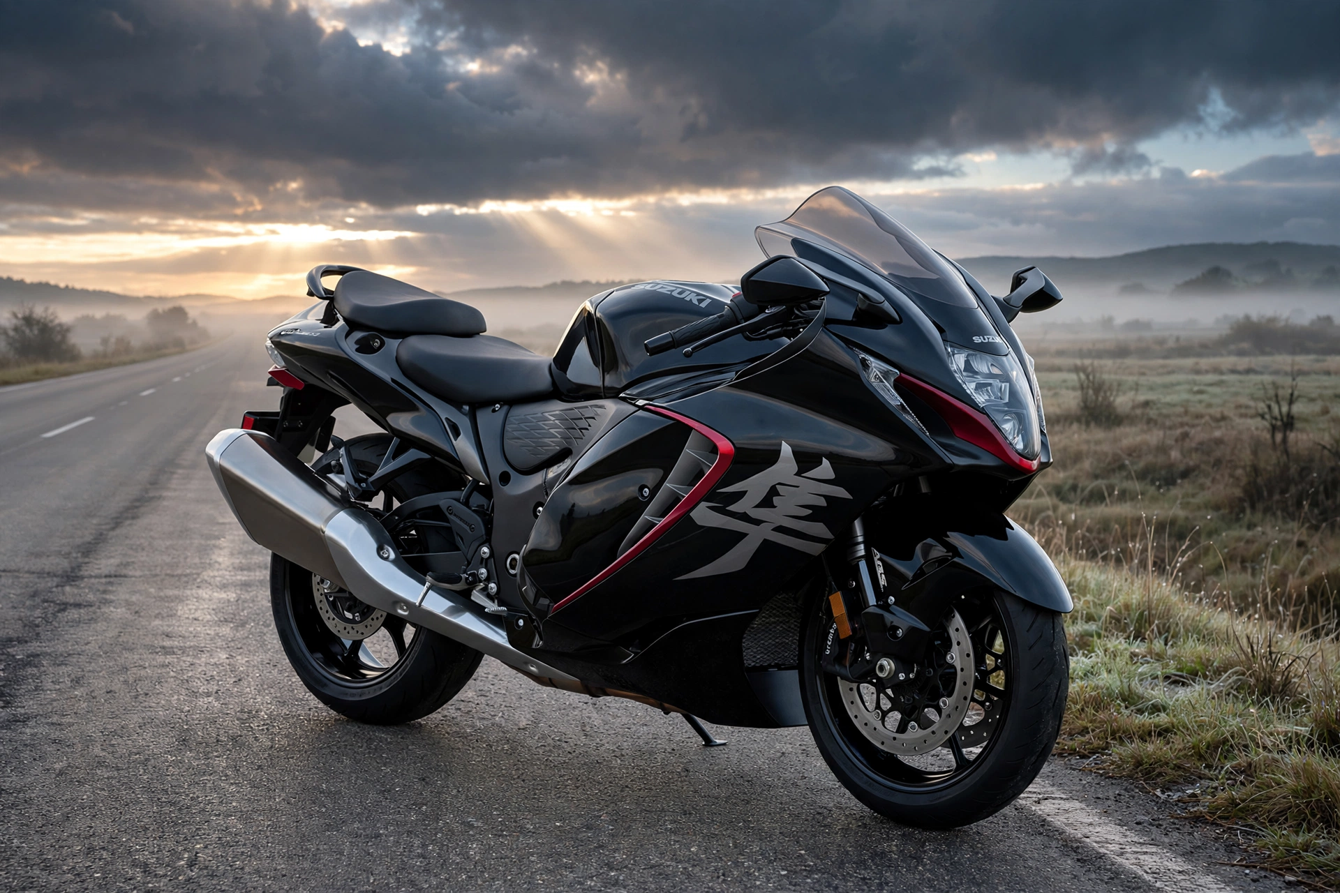 Suzuki Hayabusa 2025, vista lateral hyperdeportiva