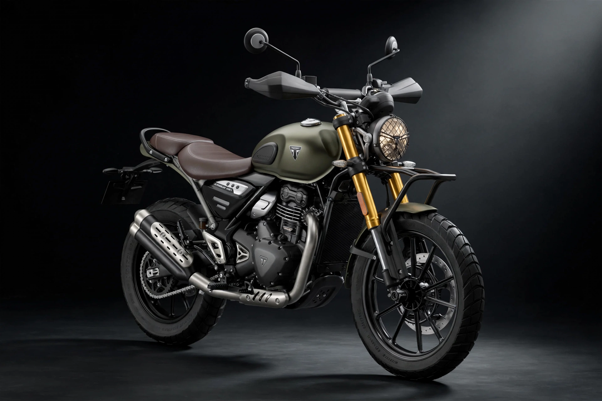 Foto oficial de la Triumph Scrambler 400 X