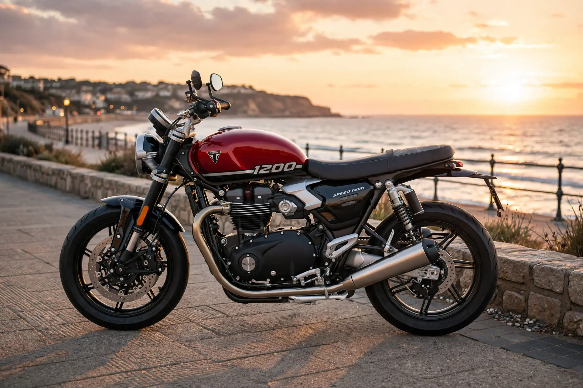 Triumph Speed Twin 1200 2025, vista lateral
