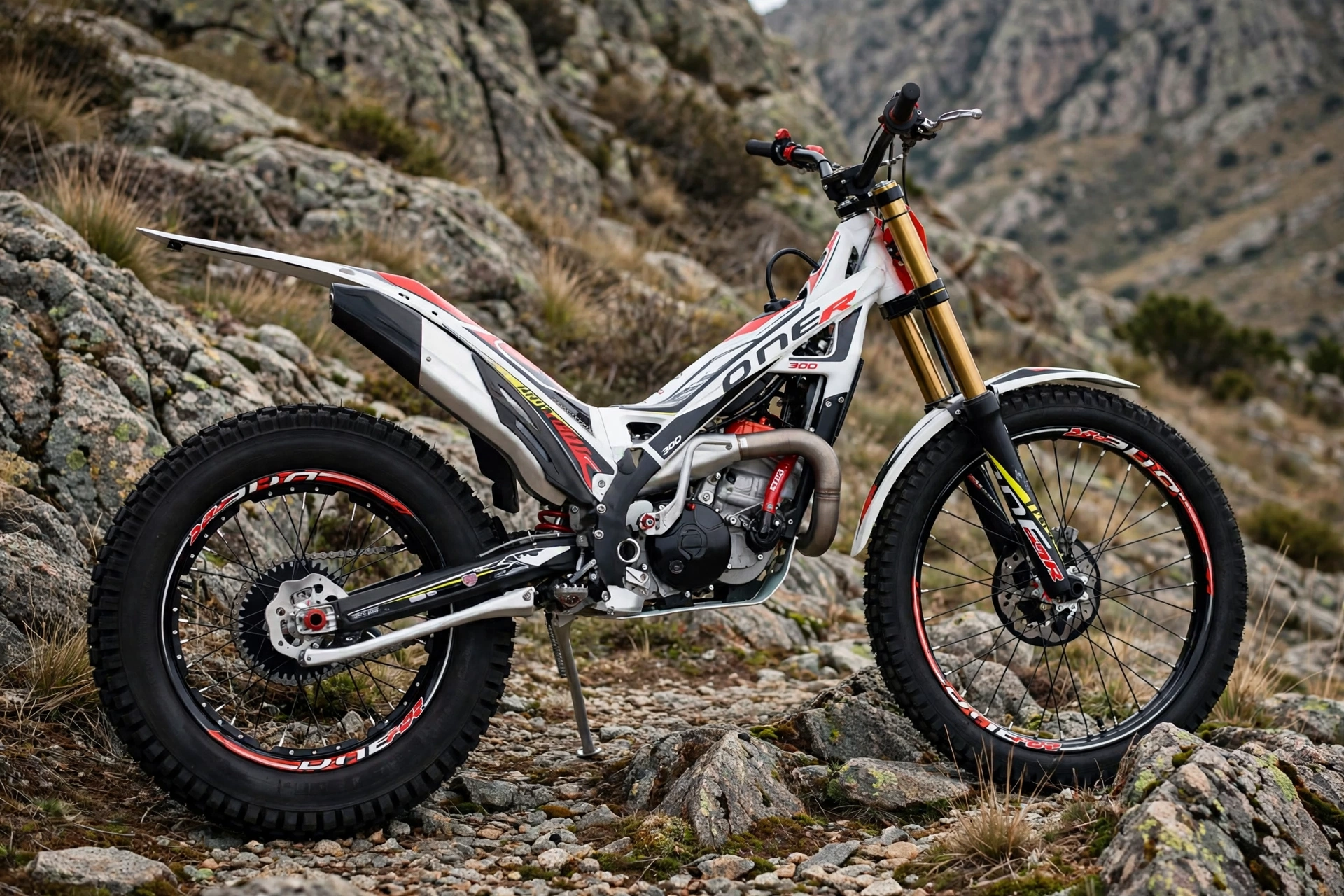 TRS One R Electric Start 300 2025 en zona de trial