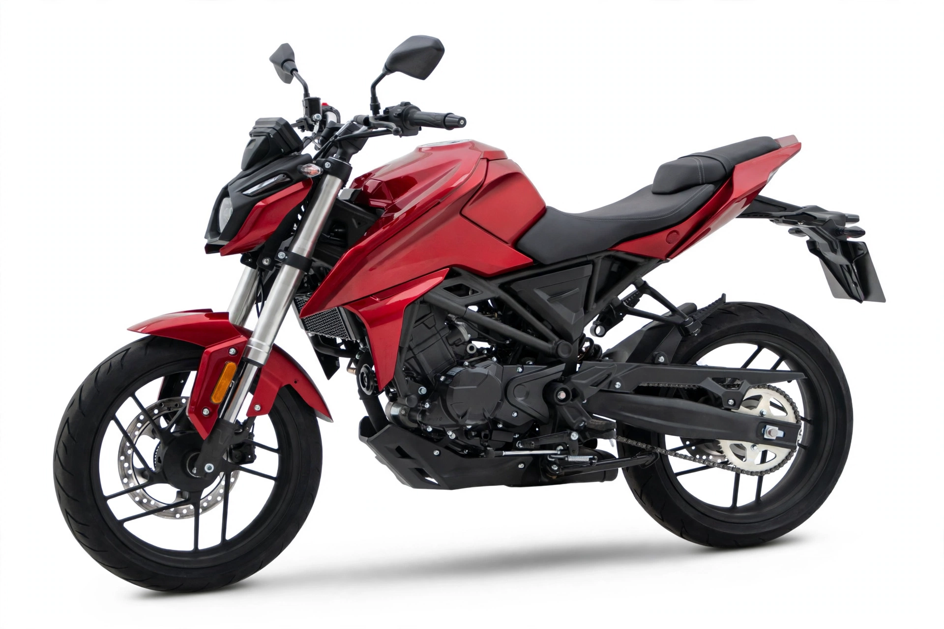 Voge 125R 2025, vista lateral de la naked 125