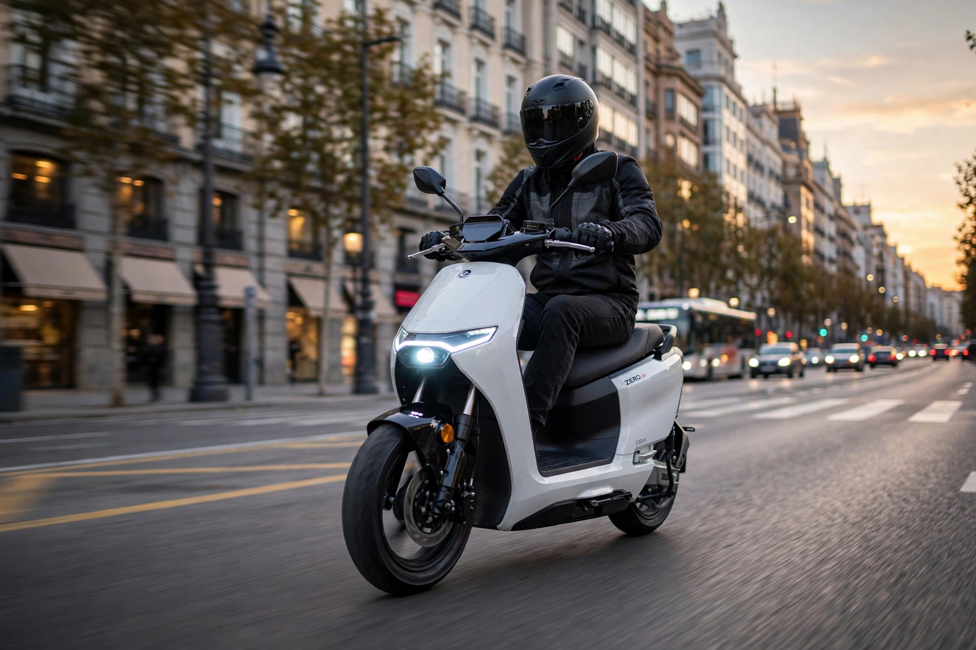 Zero LS1 2026 aparcada en una calle europea
