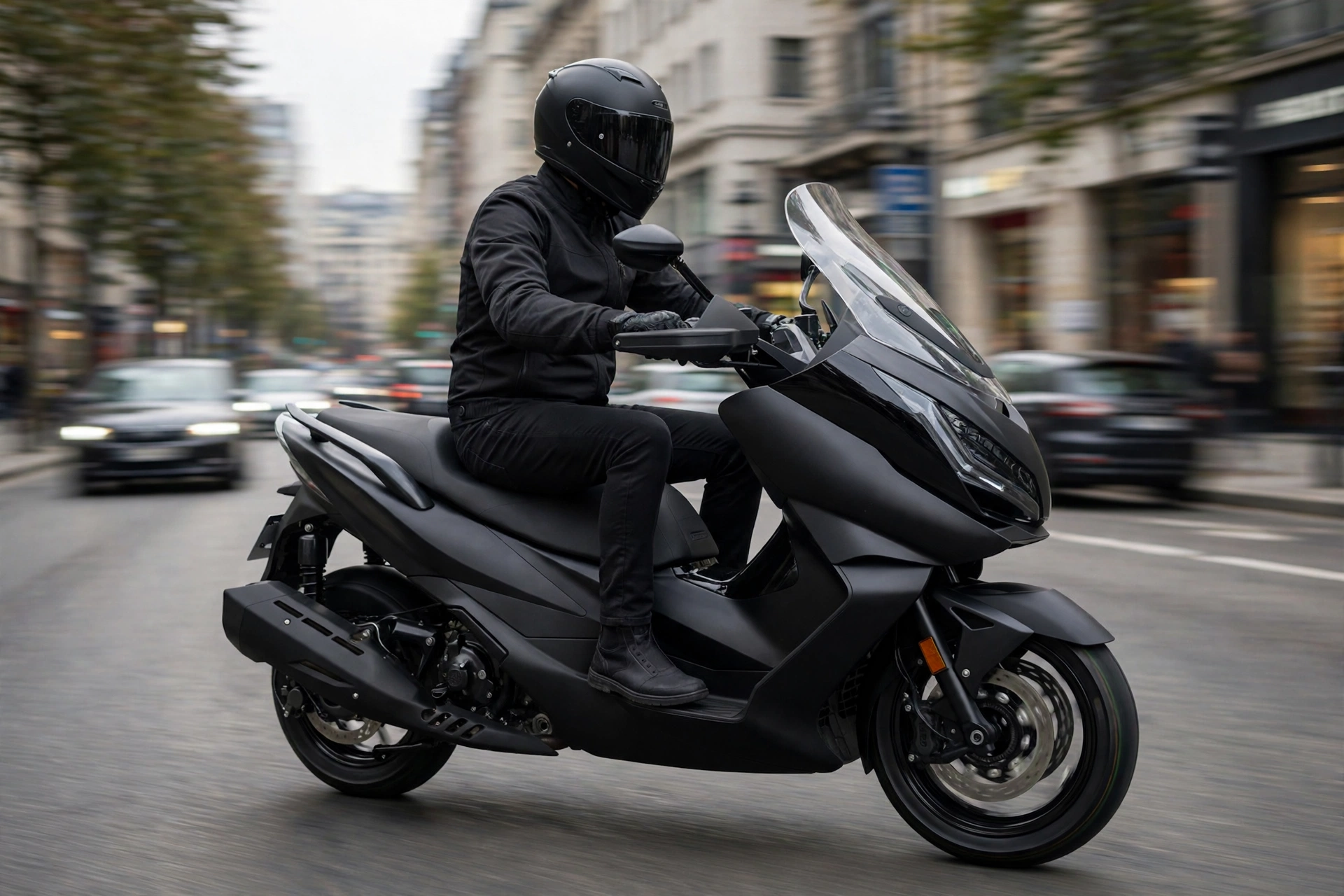 Zontes 350E 2024 en ciudad