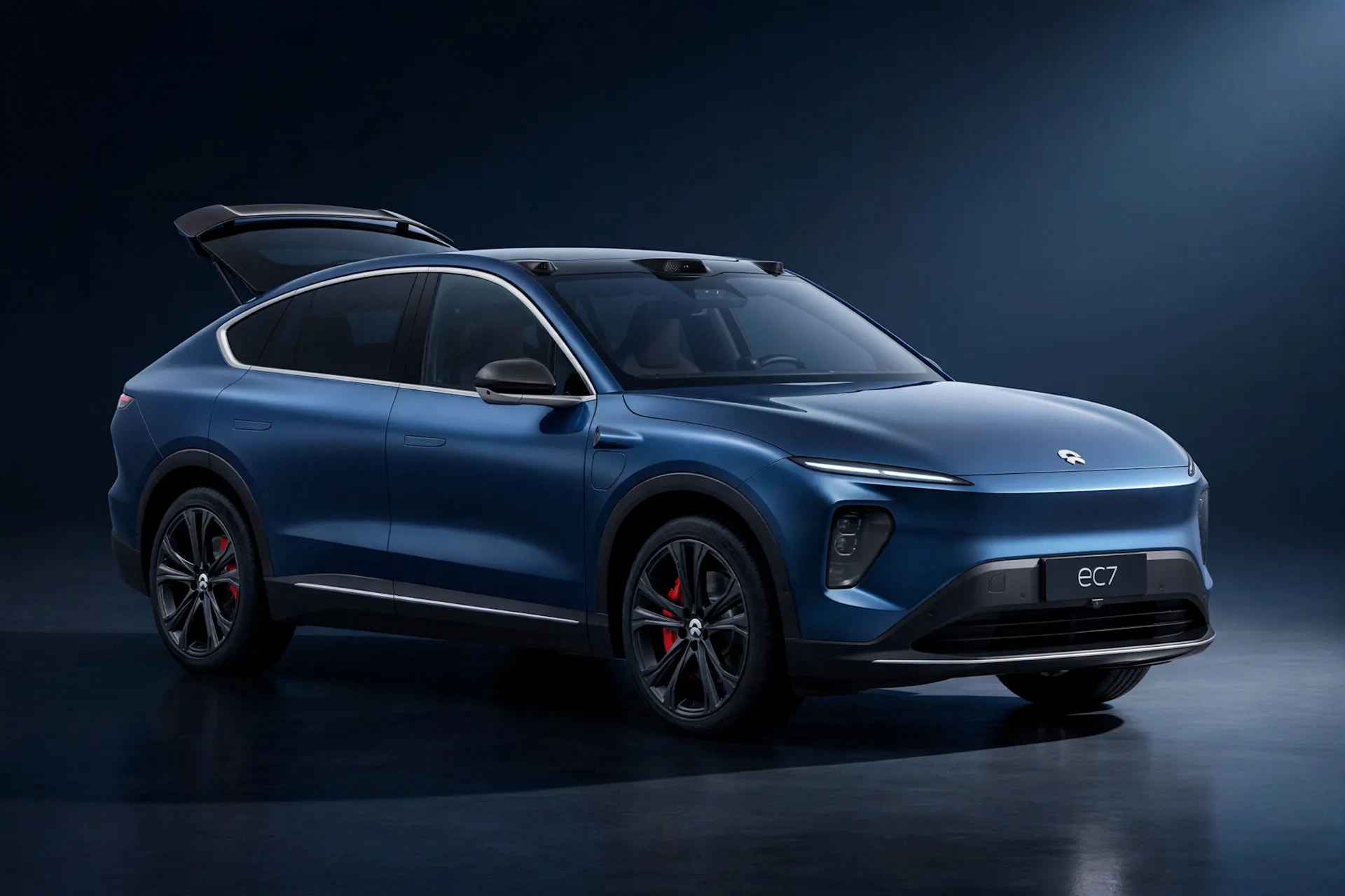 Nio EC7, vista tres cuartos delantera