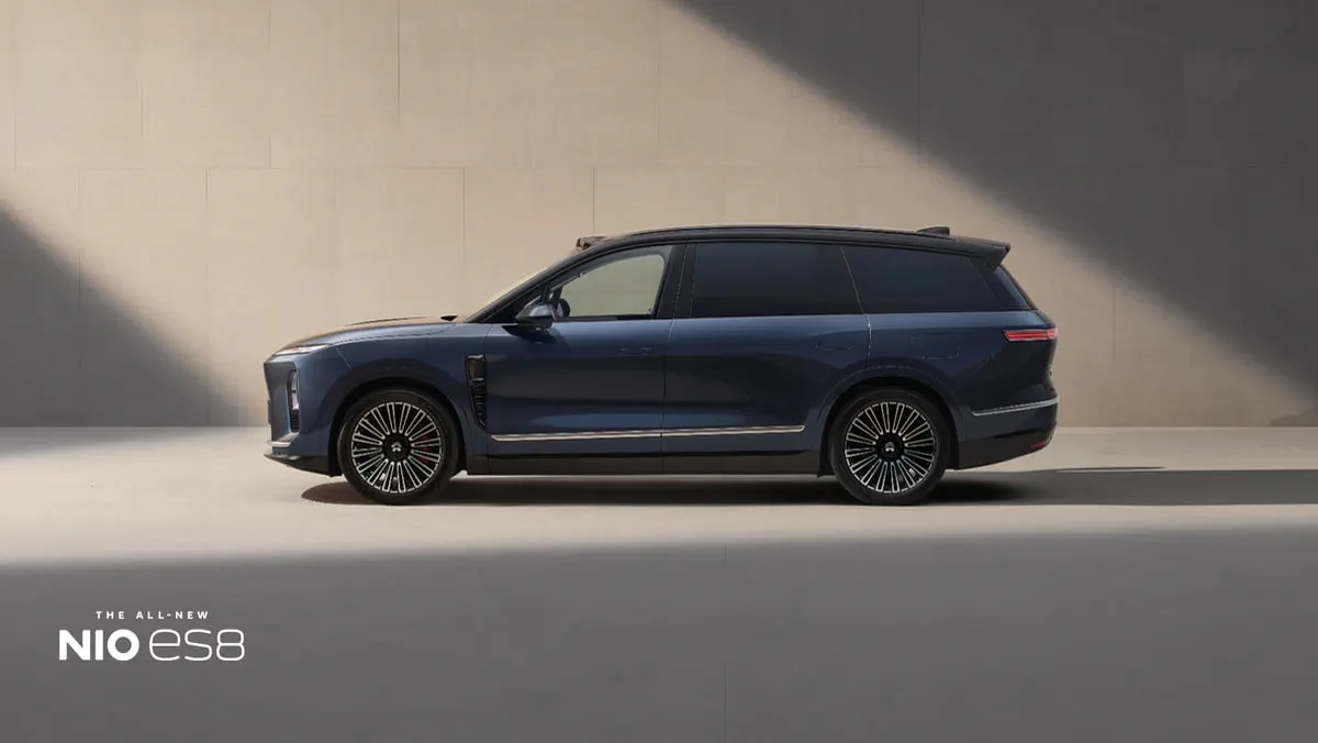 NIO ES8, vista exterior del SUV de 707 CV