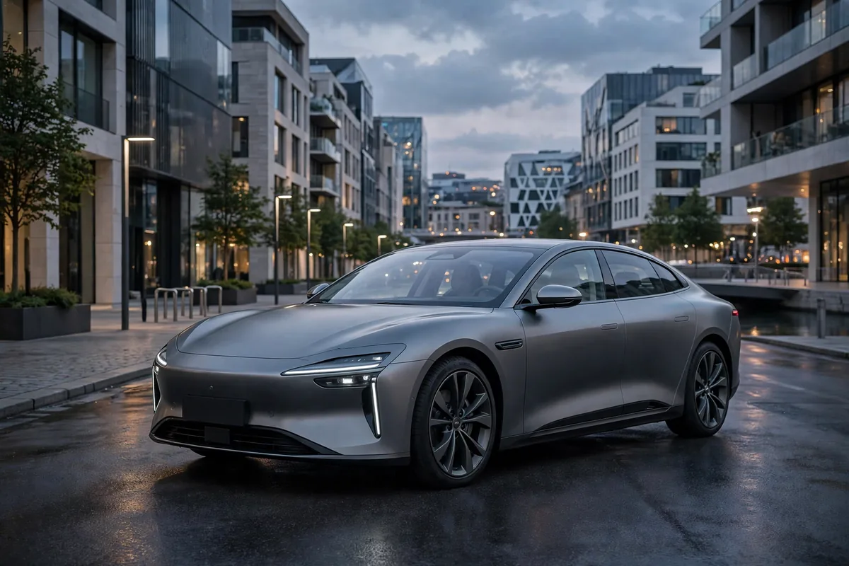 NIO ET5 Standard Range 75 kWh en carretera