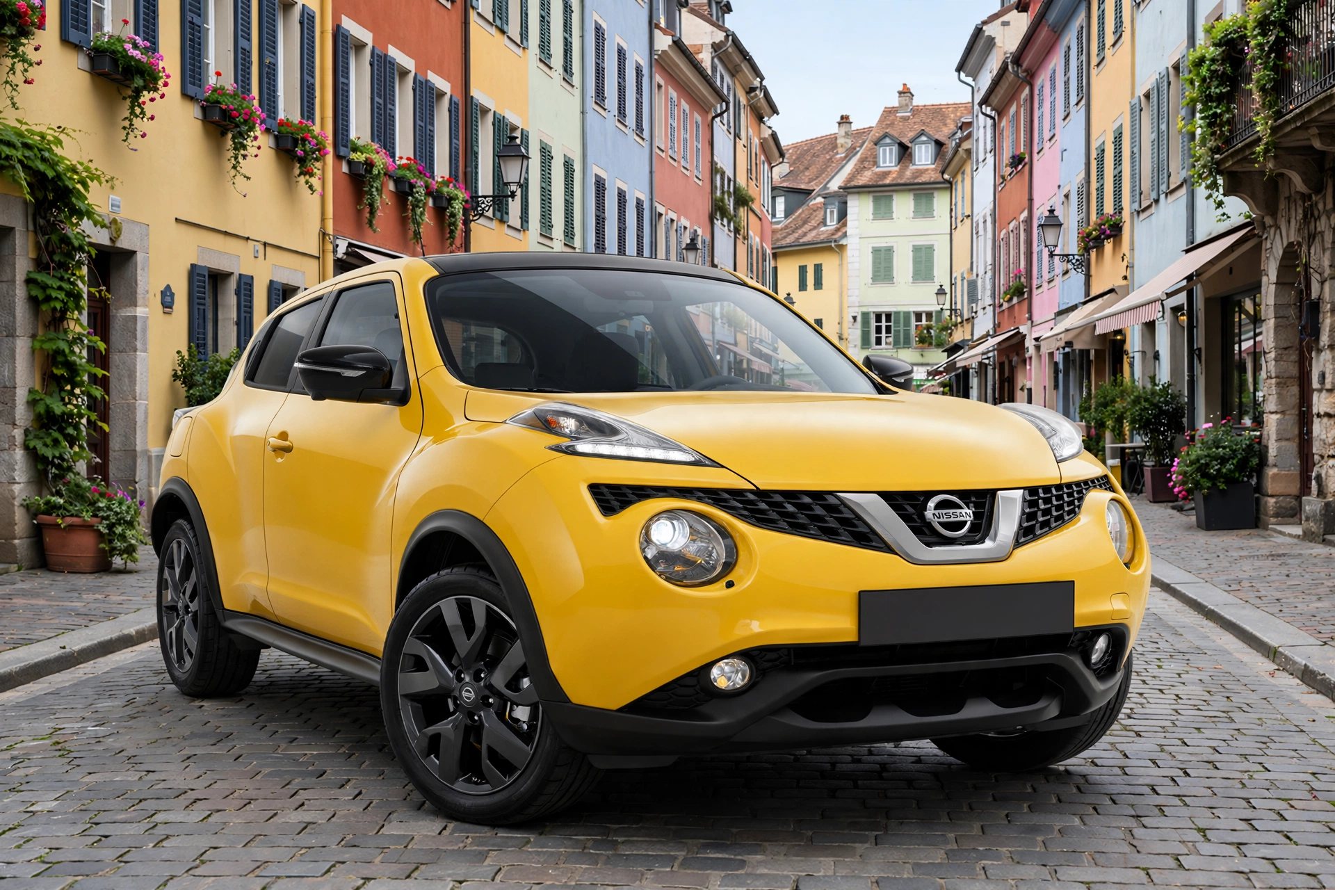 Nissan Juke 1.0 DIG-T 114 CV, tres cuartos delantero