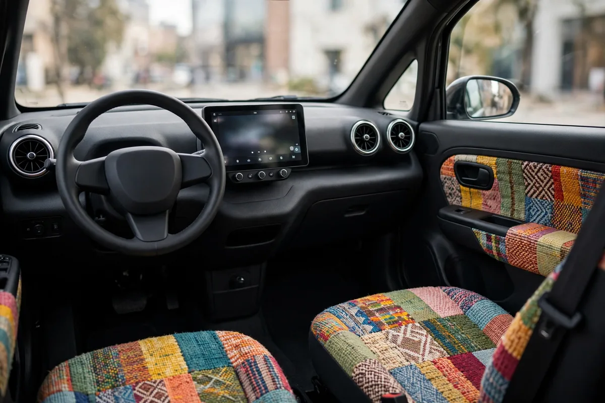 Interior oficial del Nissan Micra EV 40 kWh