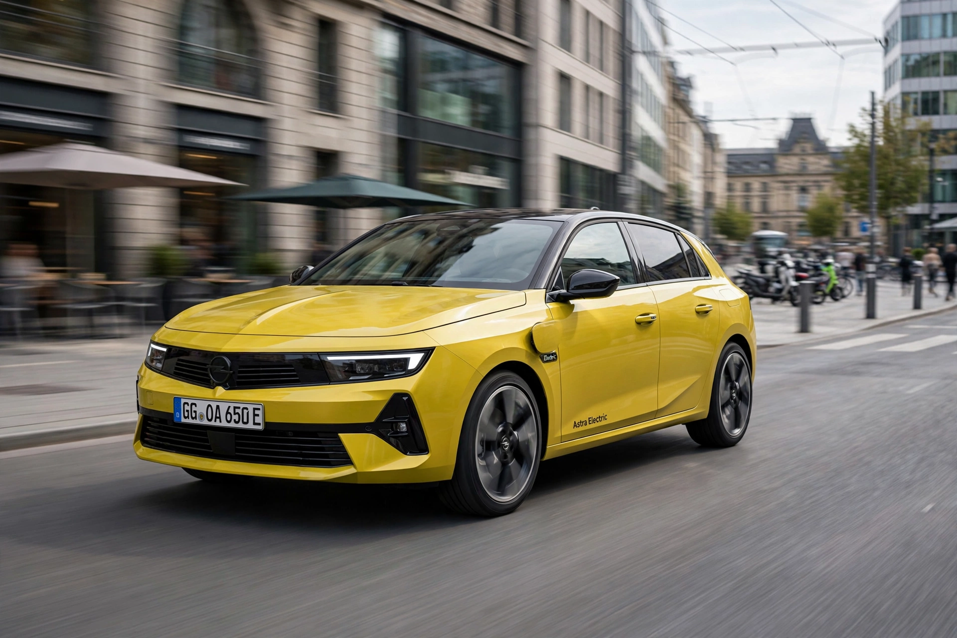 Opel Astra Electric 156, tres cuartos delantero