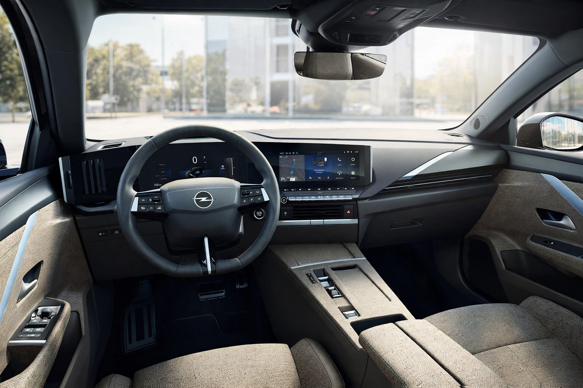 Interior oficial del Opel Astra Electric 156