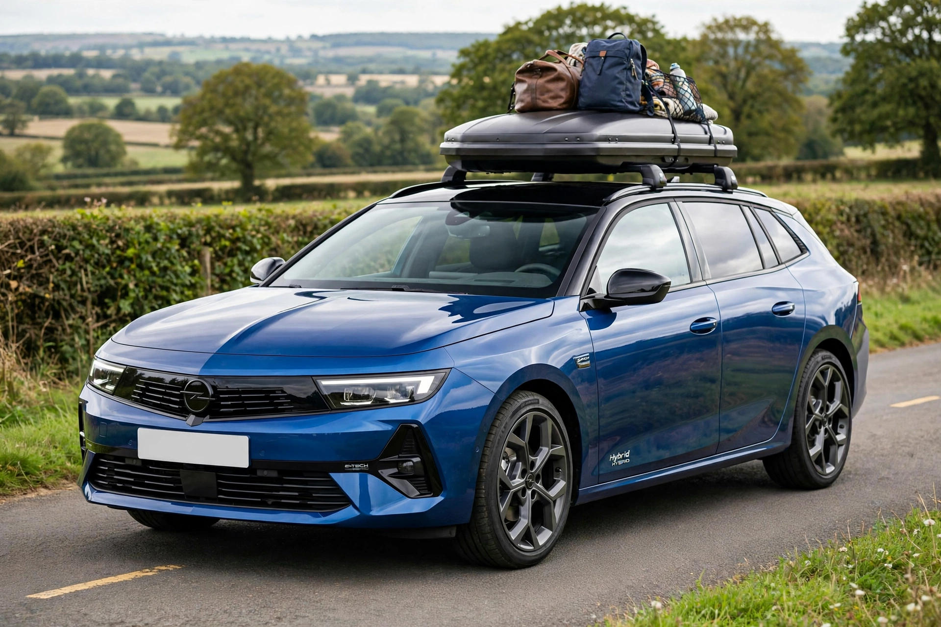 Opel Astra Sports Tourer Hybrid 145, tres cuartos delantero
