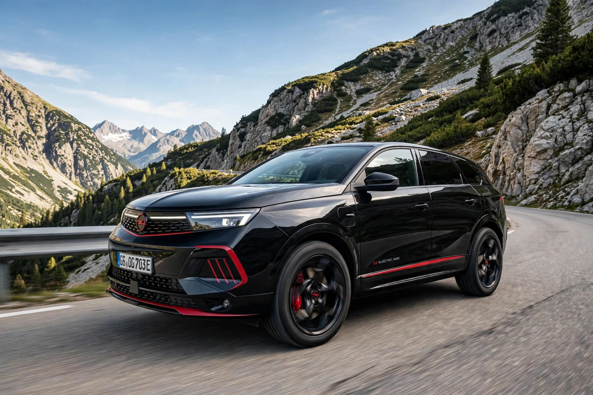 Opel Grandland Electric AWD 325, tres cuartos delantero