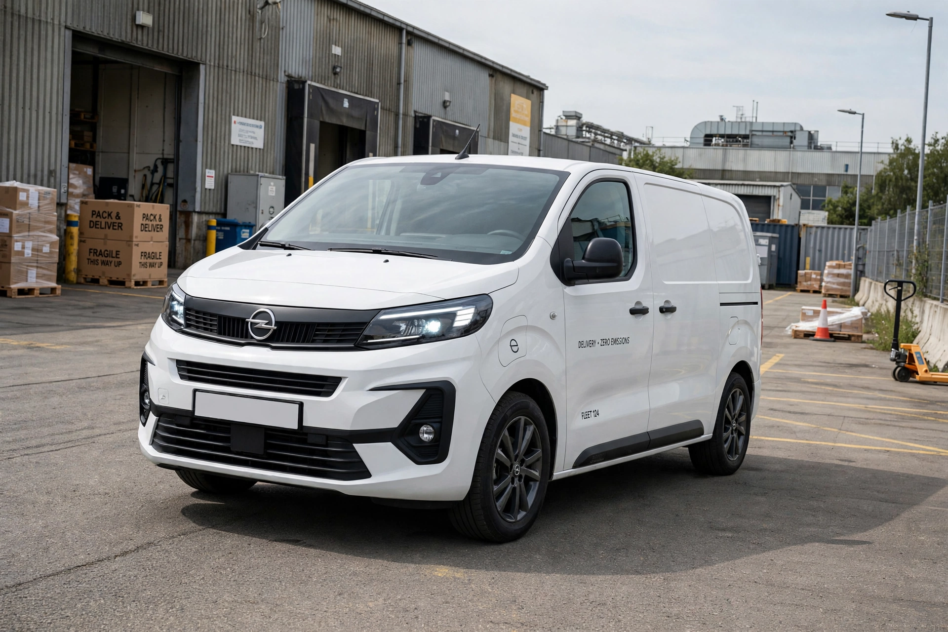 Opel Vivaro Electric 50 kWh, tres cuartos delantero