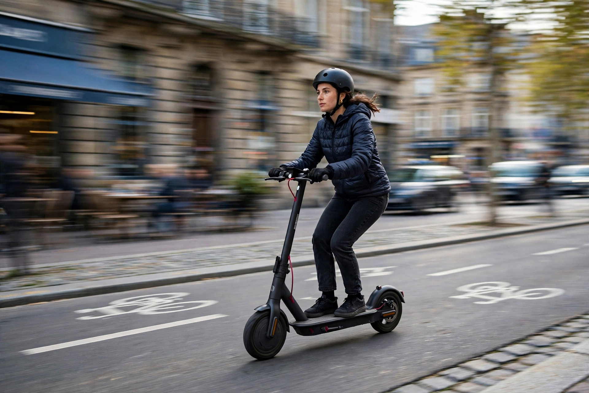 Bogist M1 Elite circulando por ciudad