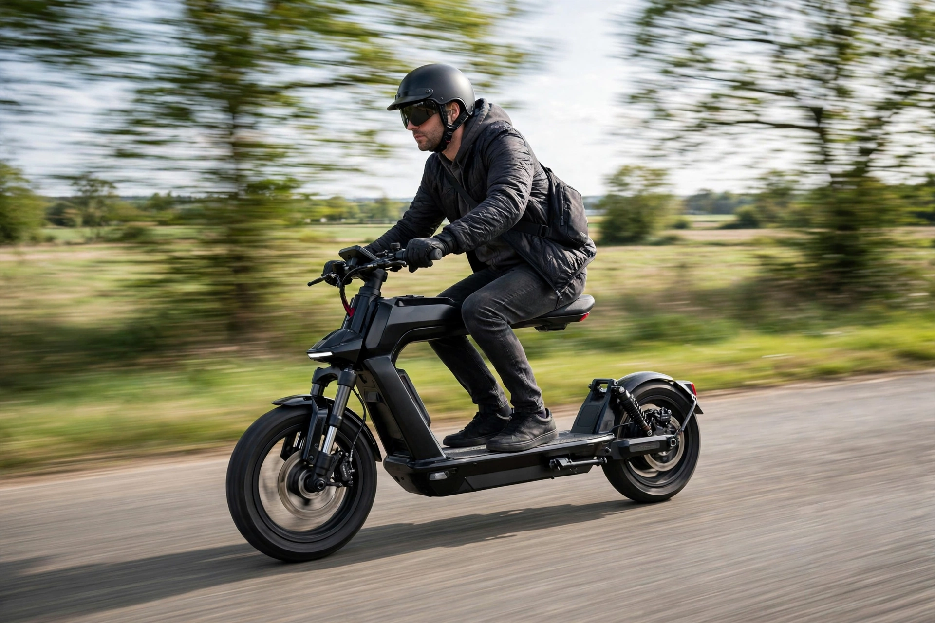 Currus Panther NF11 en una carretera abierta