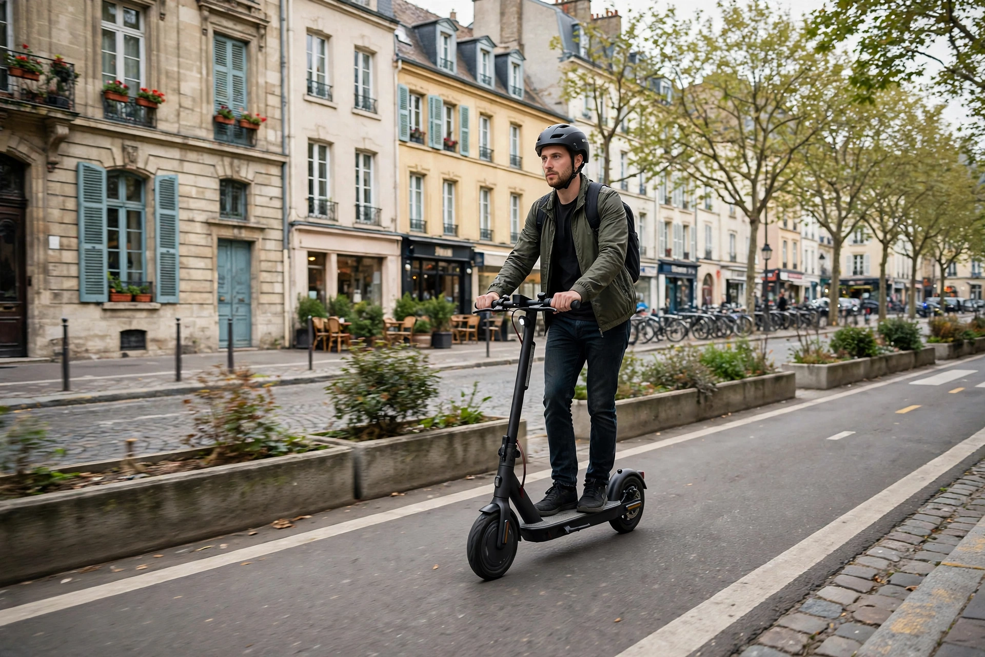 E-TWOW GT SE circulando por un carril bici